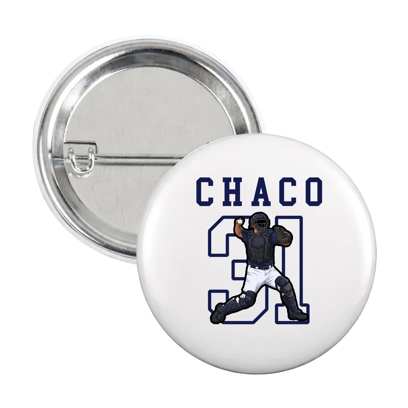 Game Day Button — Shirsey in White