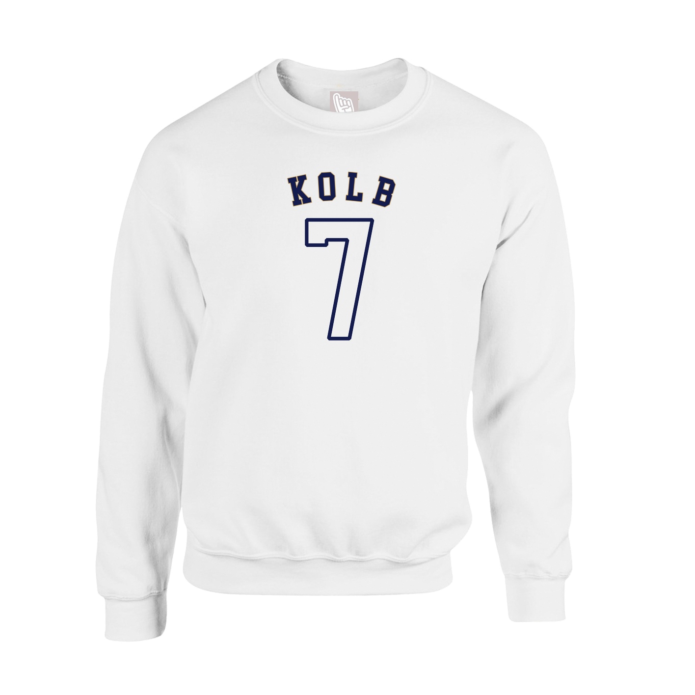Fleece Crew — Shirsey Arch in White