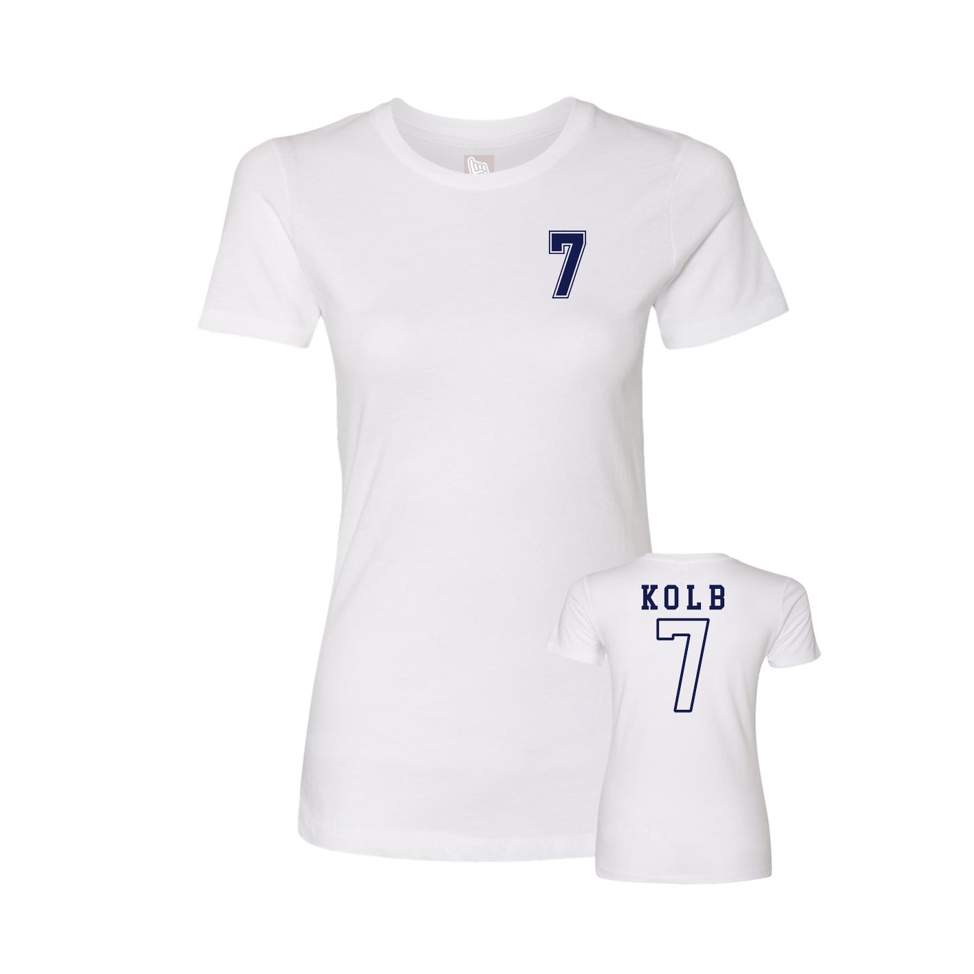 Womens Tee — Chest Back in White