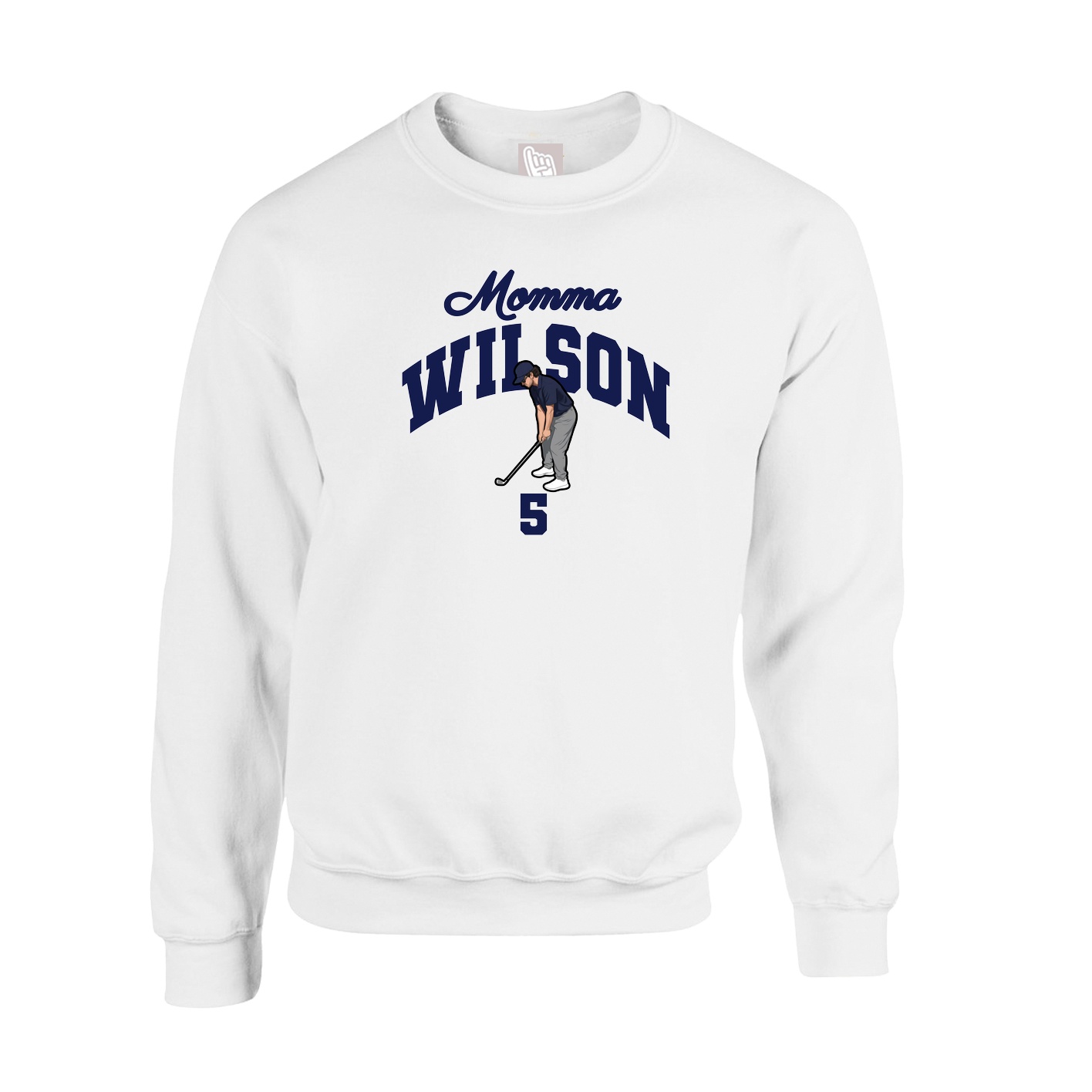 Fleece Crew — Mothers Day Arch in White
