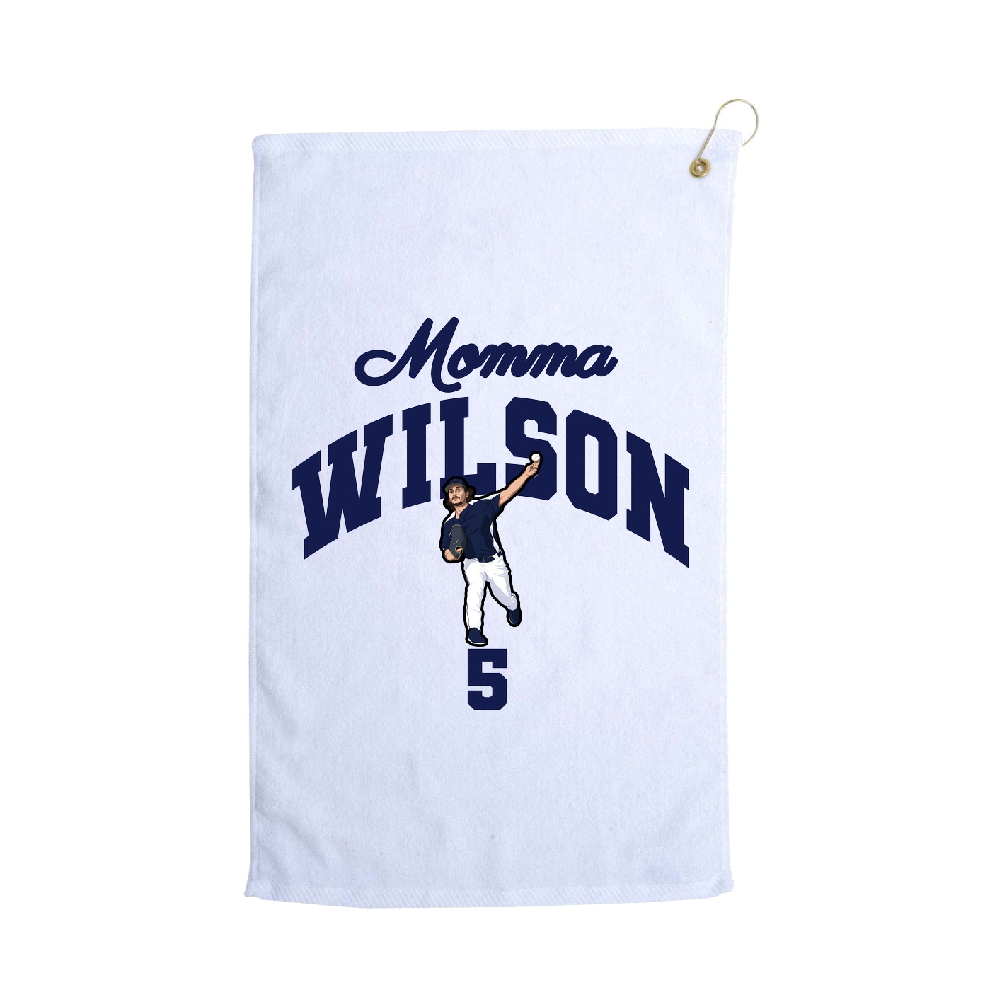 Golf Towel — Mothers Day Arch in White