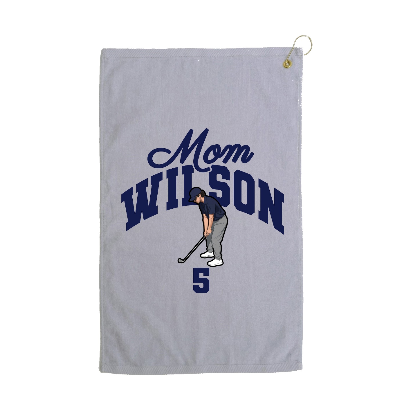 Golf Towel — Mothers Day Arch in Grey