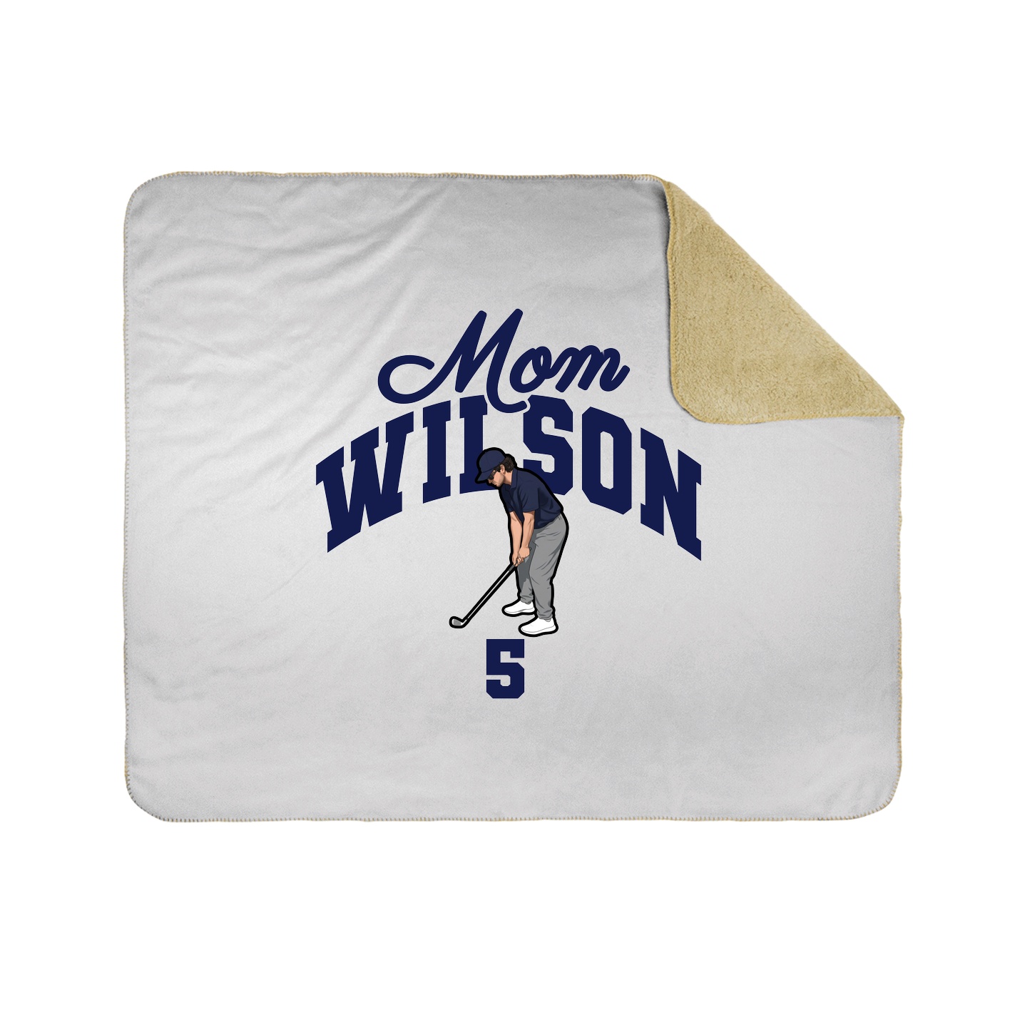 Throw Blanket — Mothers Day Arch in White