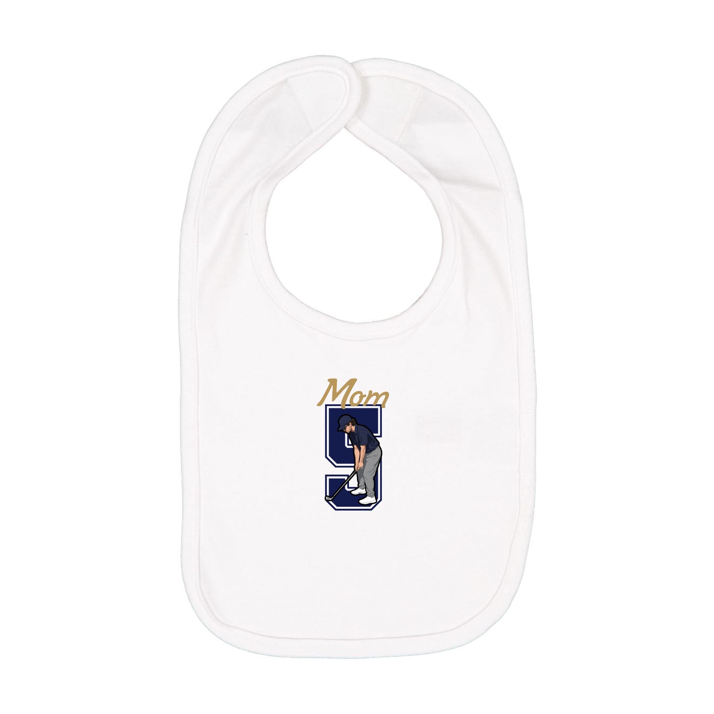 Infant Bib — Mothers Day Shirsey in White