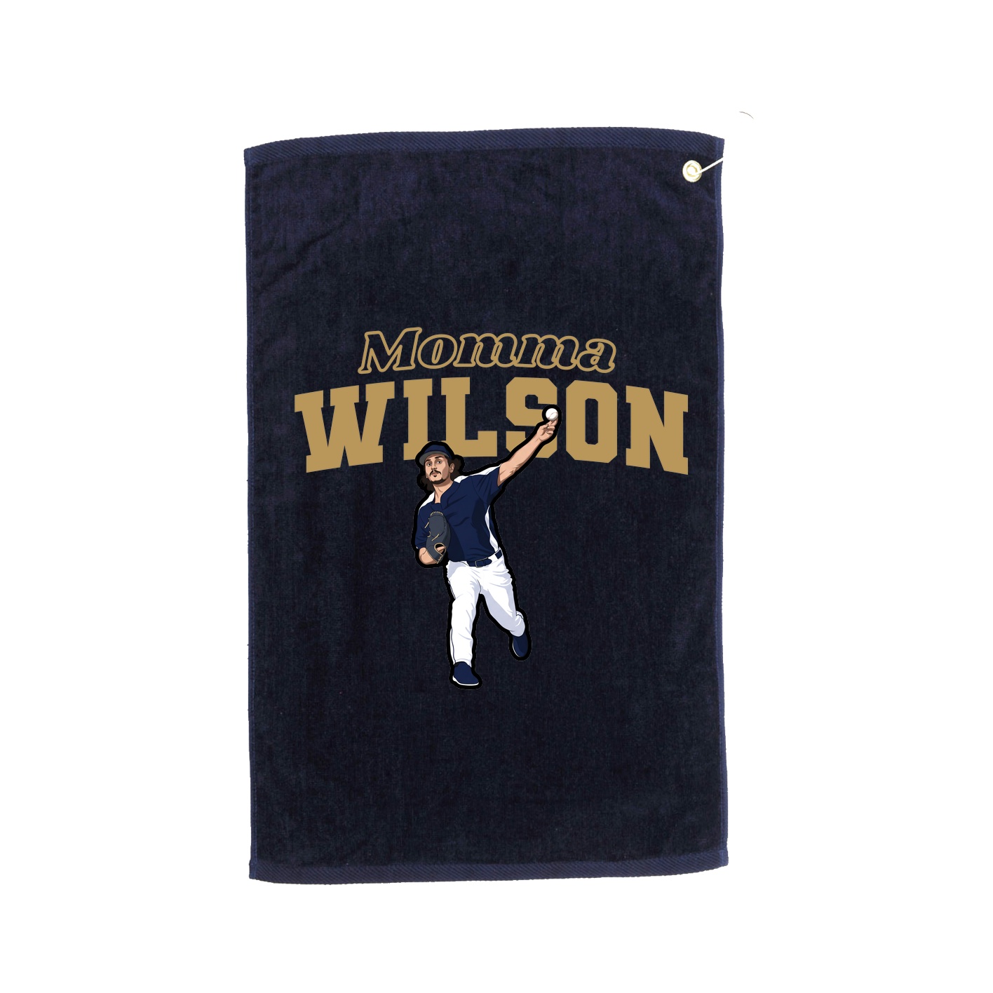 Golf Towel — Mothers Day Block in Navy