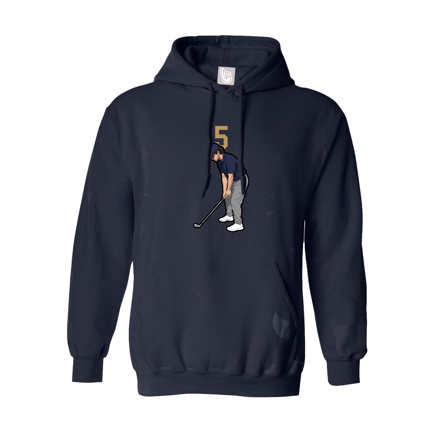 Youth Hoodie — Number Top in Navy