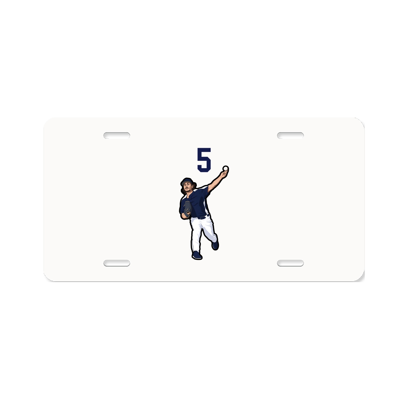 License Plate — Number Top in Classic