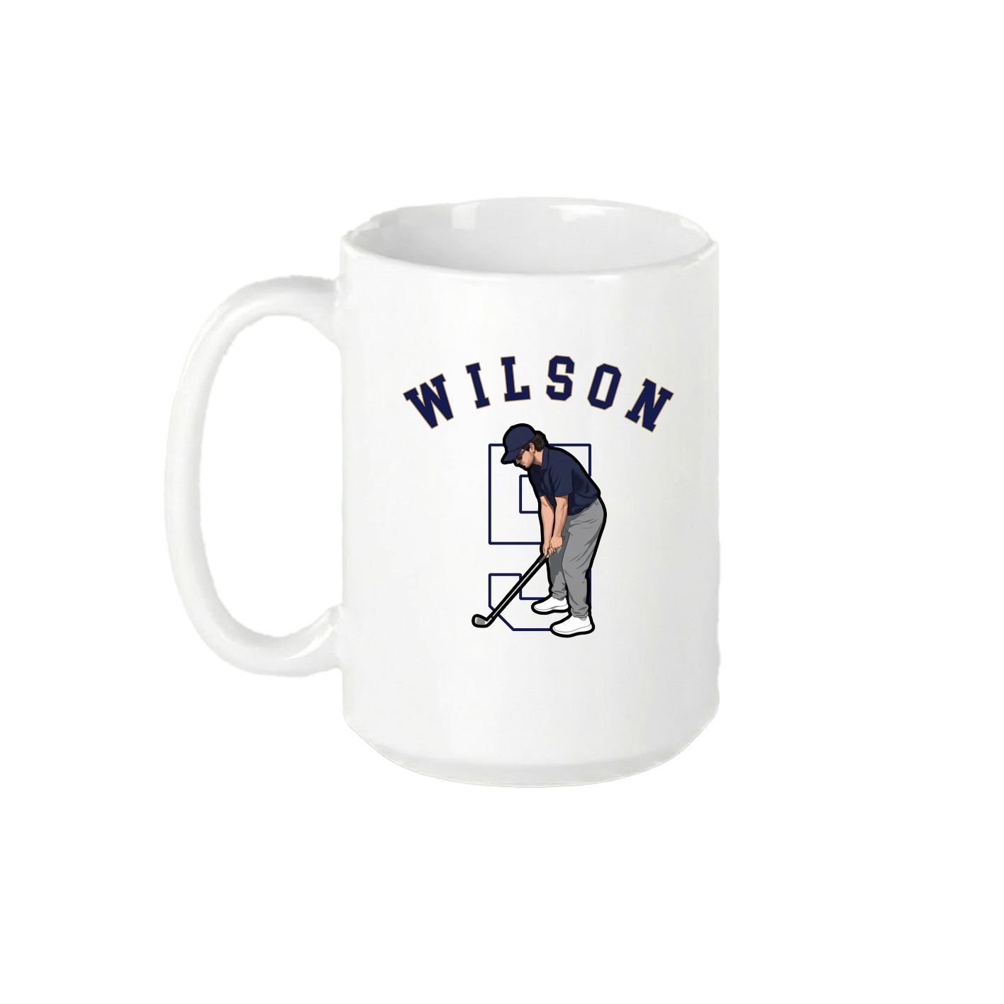 15oz Coffee Mug — Shirsey Arch in White