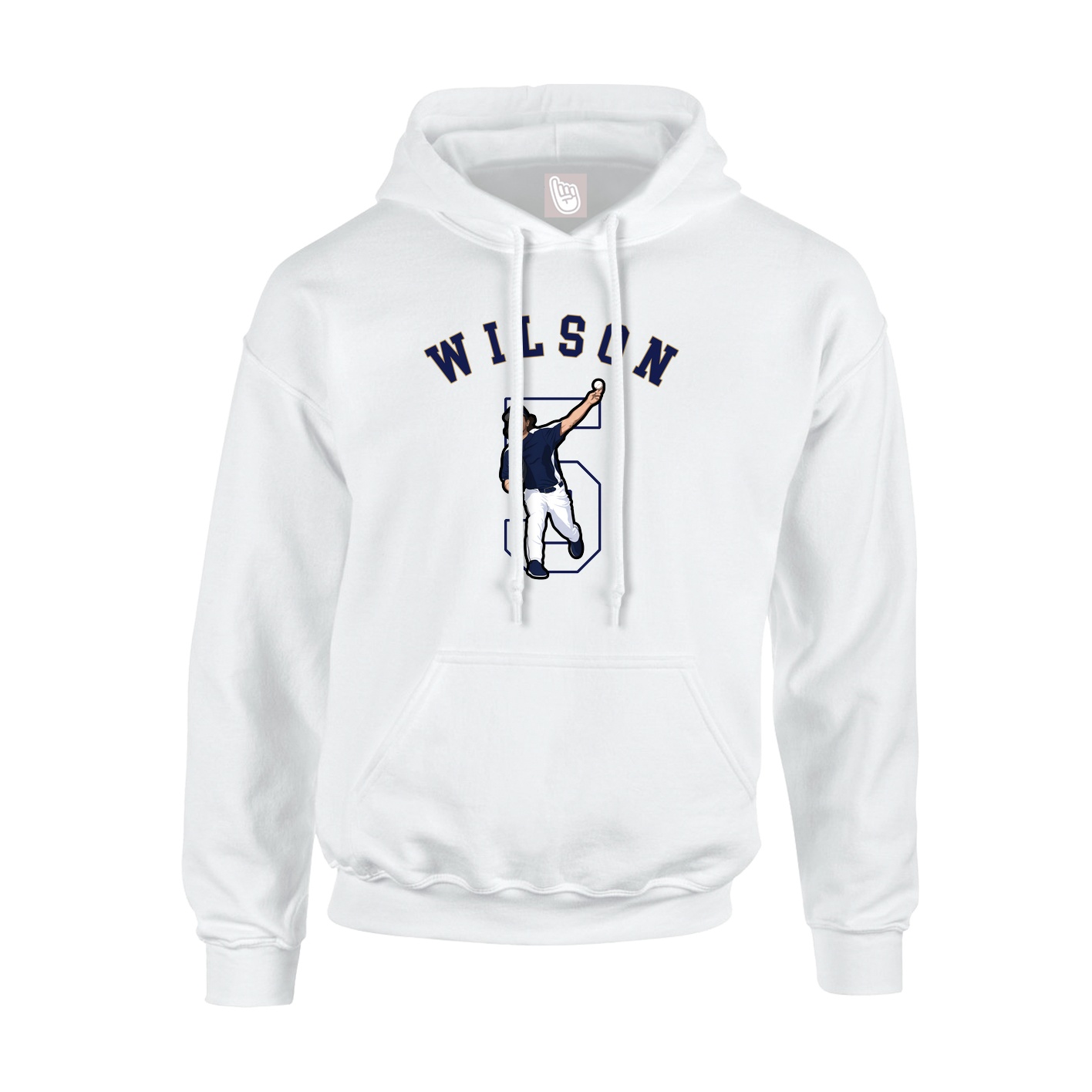 Youth Hoodie — Shirsey Arch in White