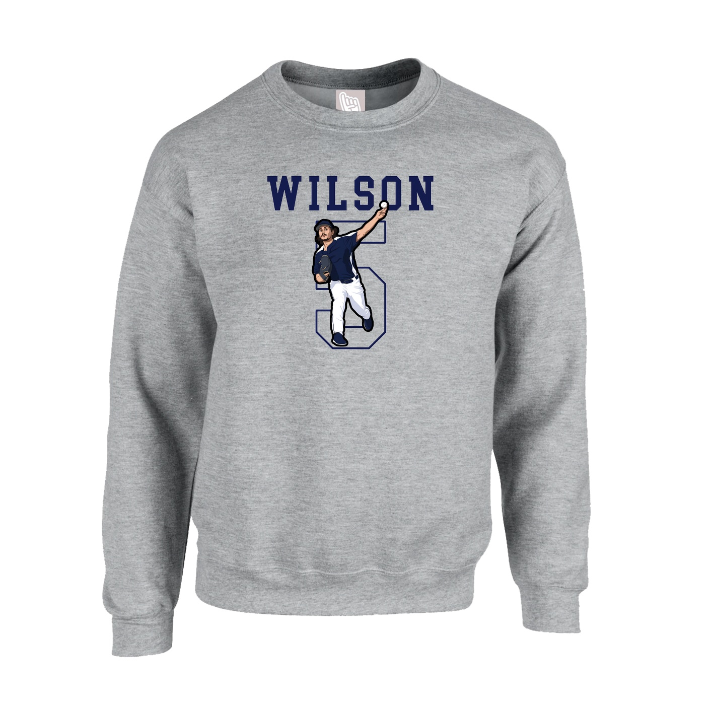 Fleece Crew — Shirsey in Grey