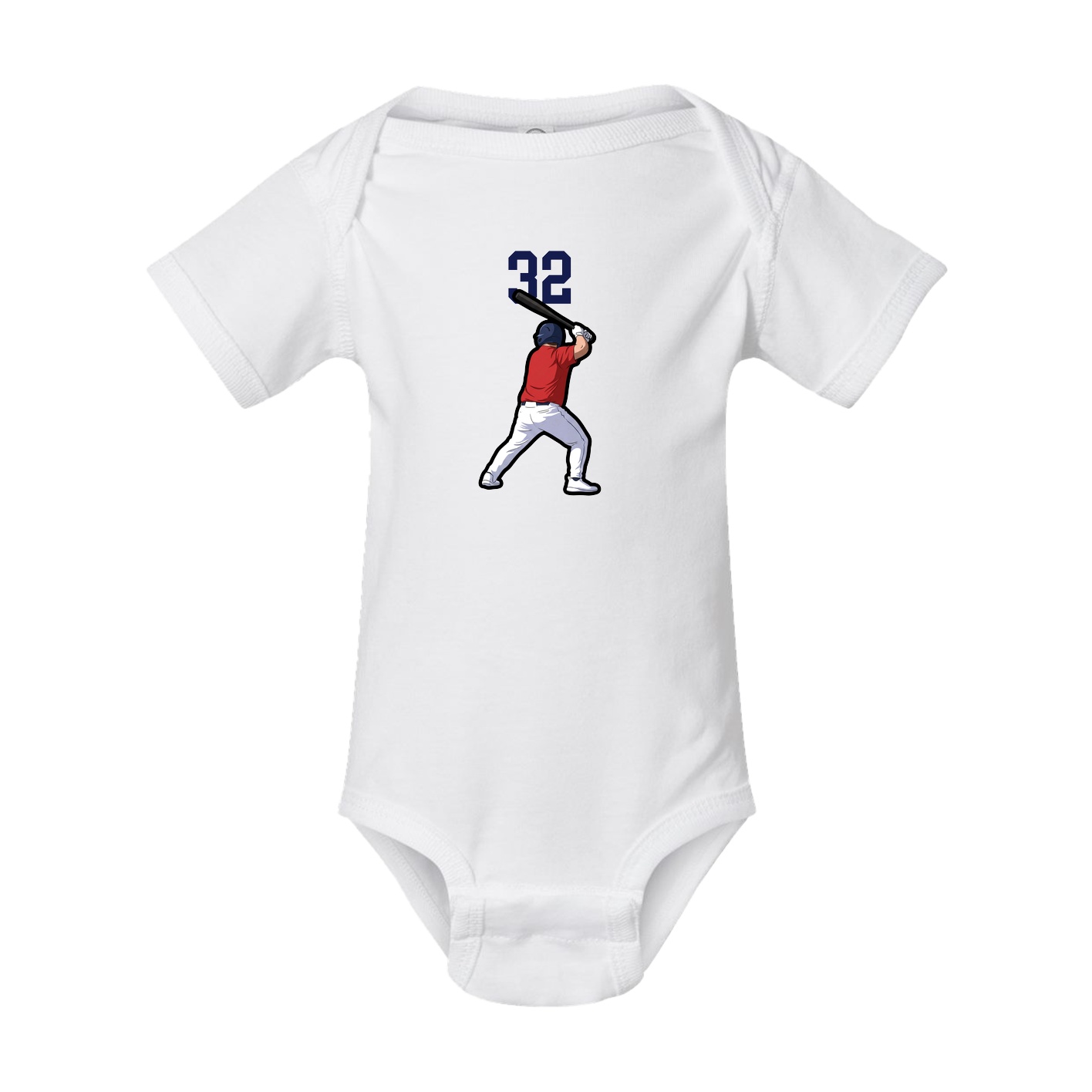 Baby Onesie — Number Top in White