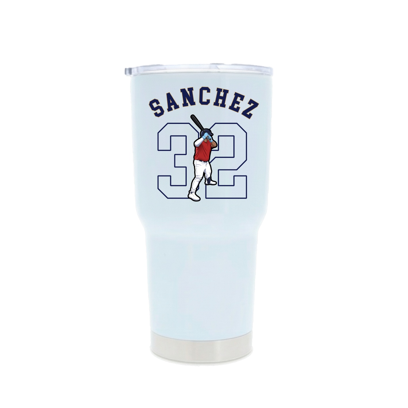 30oz Stainless Steel Tumbler — Shirsey Arch in White