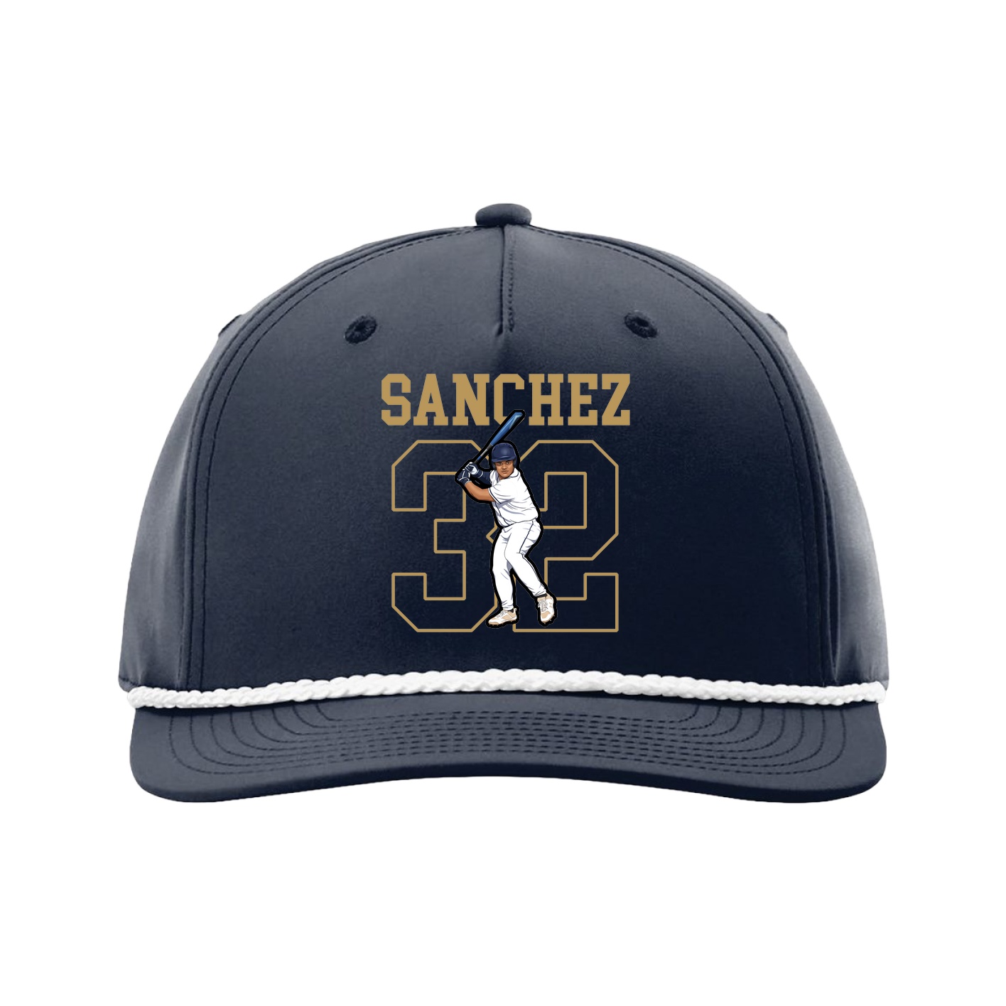 Five-Panel Classic Rope Cap — Shirsey in Navy