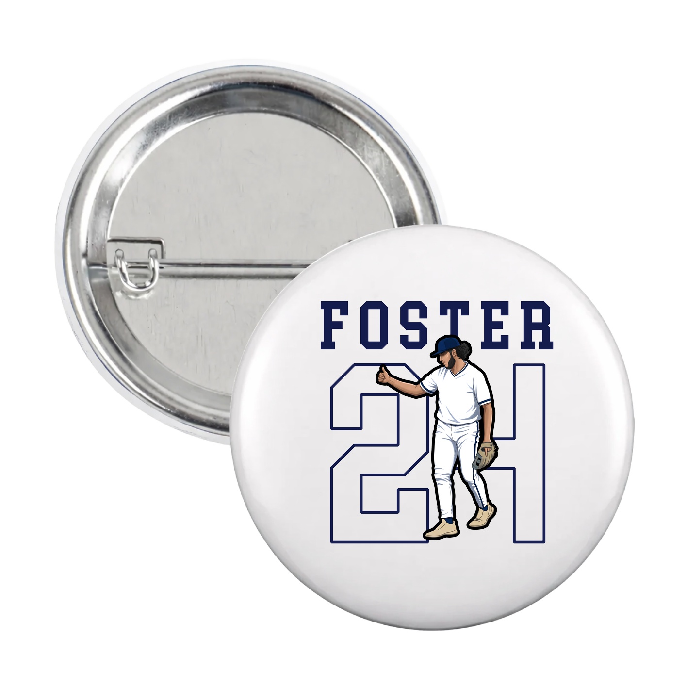 Game Day Button — Shirsey in White