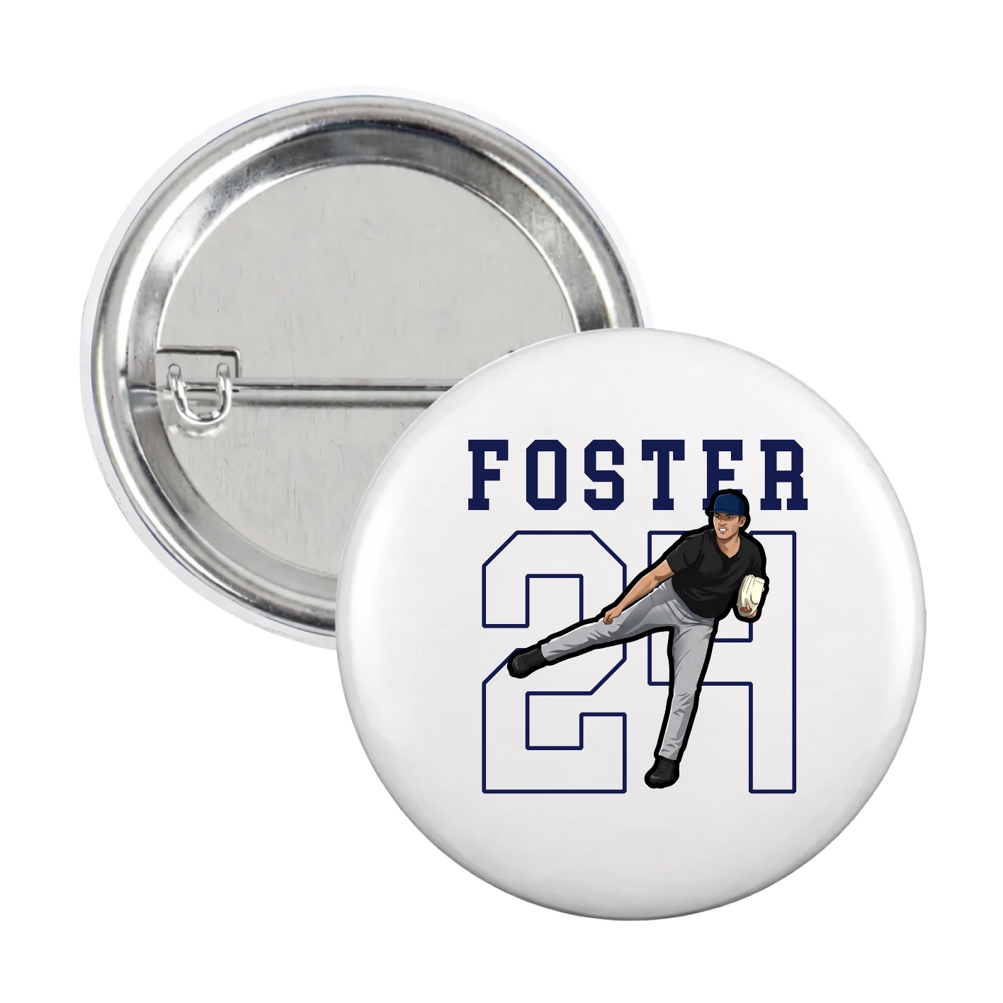 Game Day Button — Shirsey in White