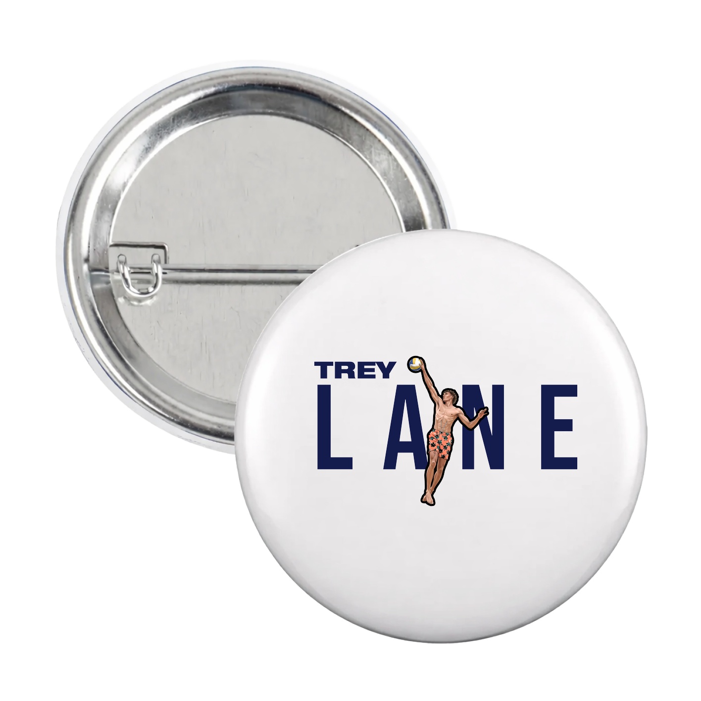 Game Day Button — Player Name in White