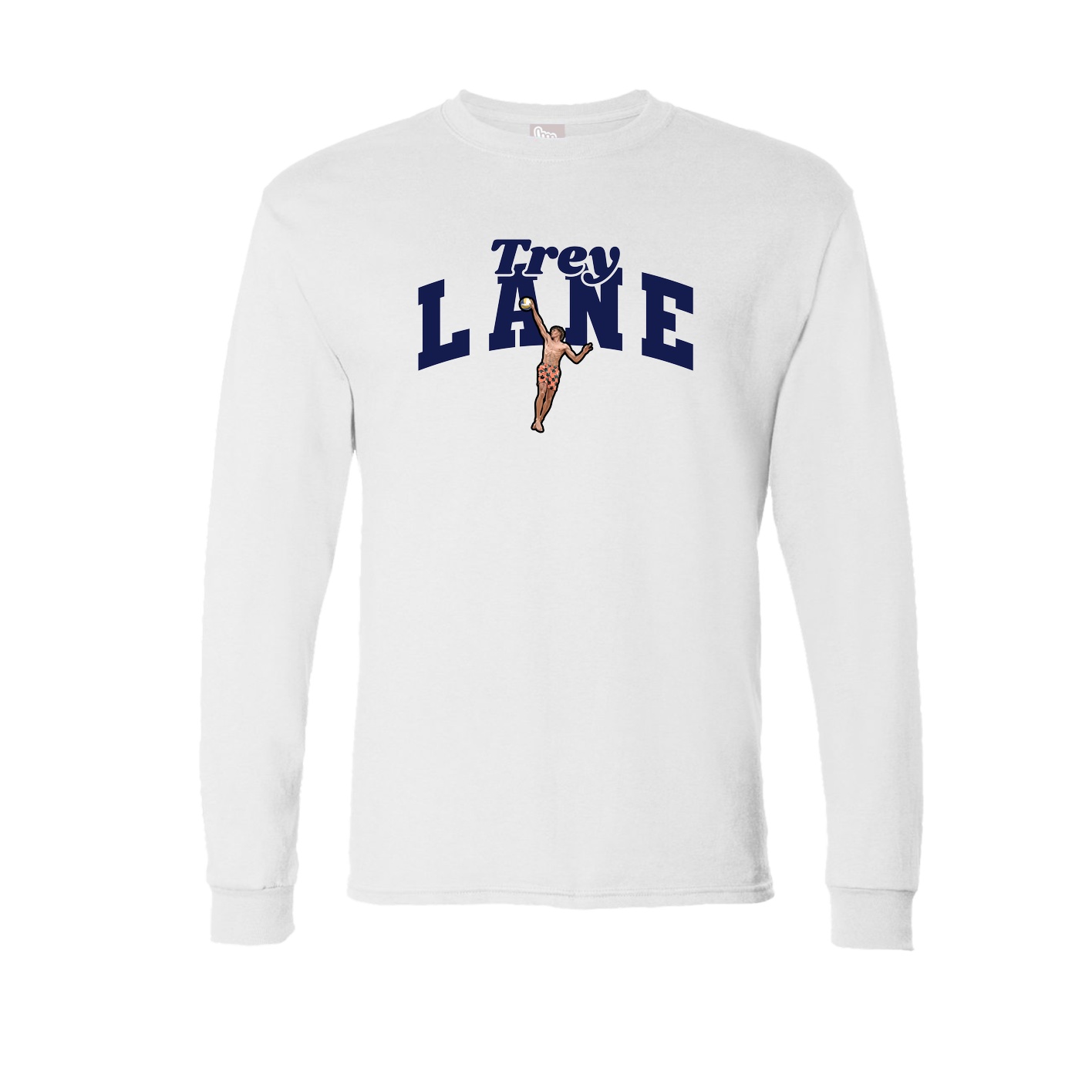 Long Sleeve Tee — Signature Arch in White