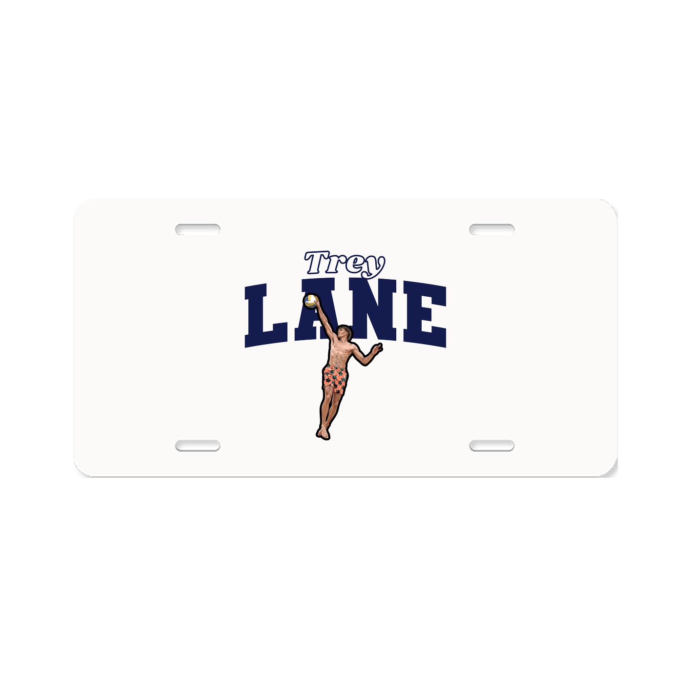 License Plate — Name Arch in Classic