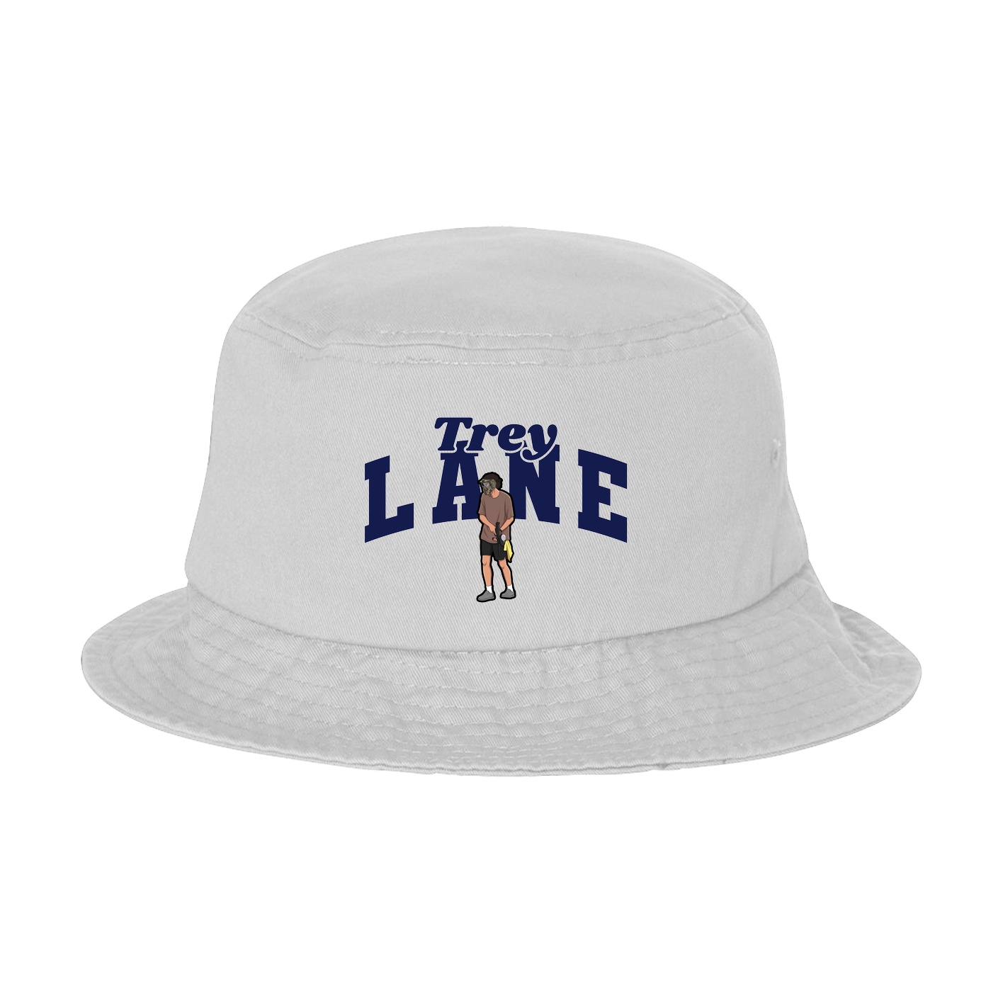 Bucket Cap — Signature Arch in White