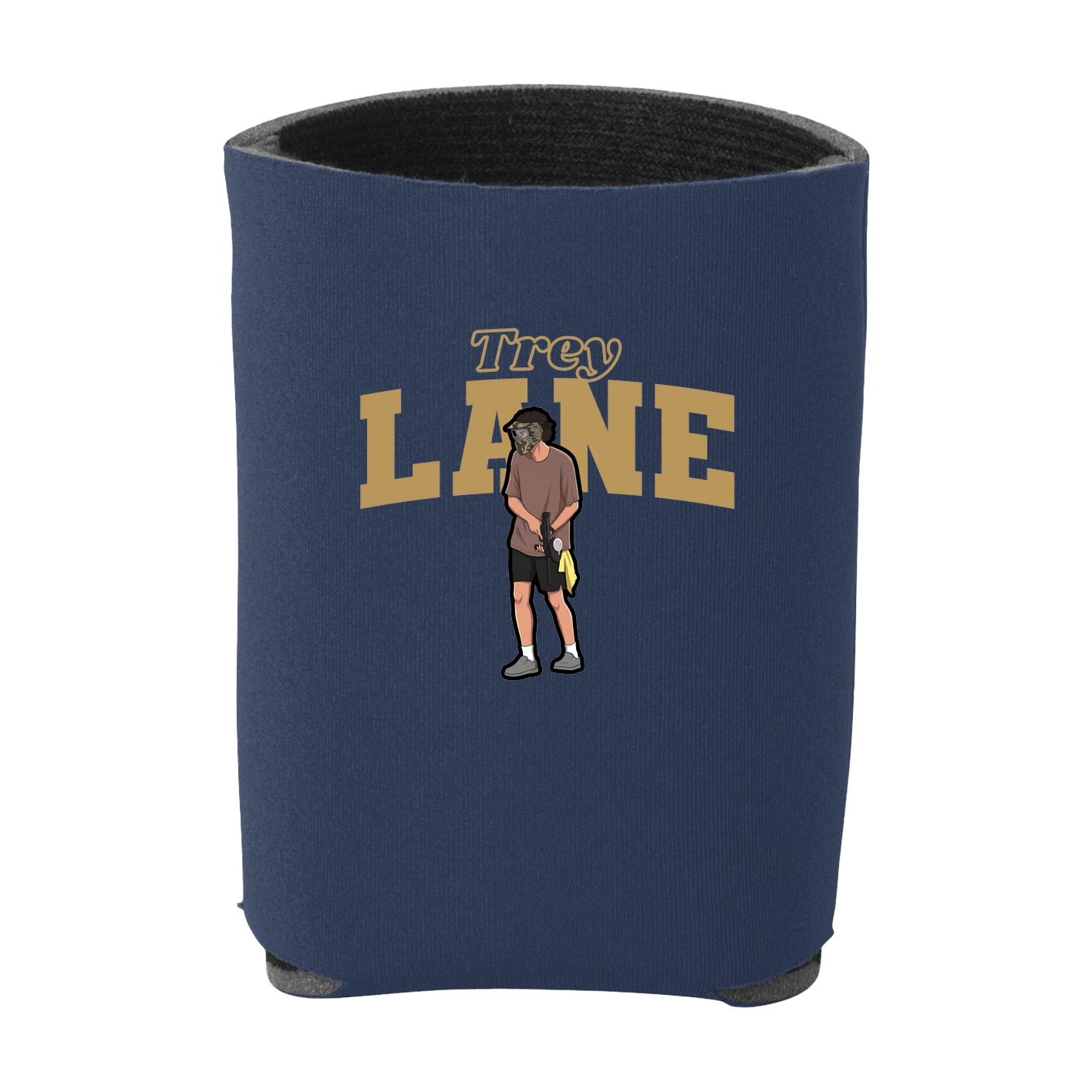 Can Holder — Name Arch in Navy