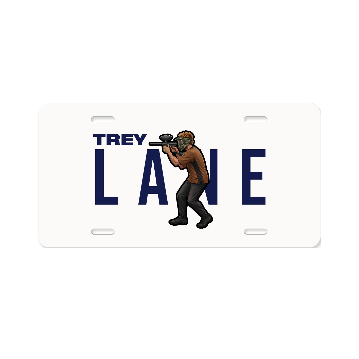 License Plate — Player Name in Classic