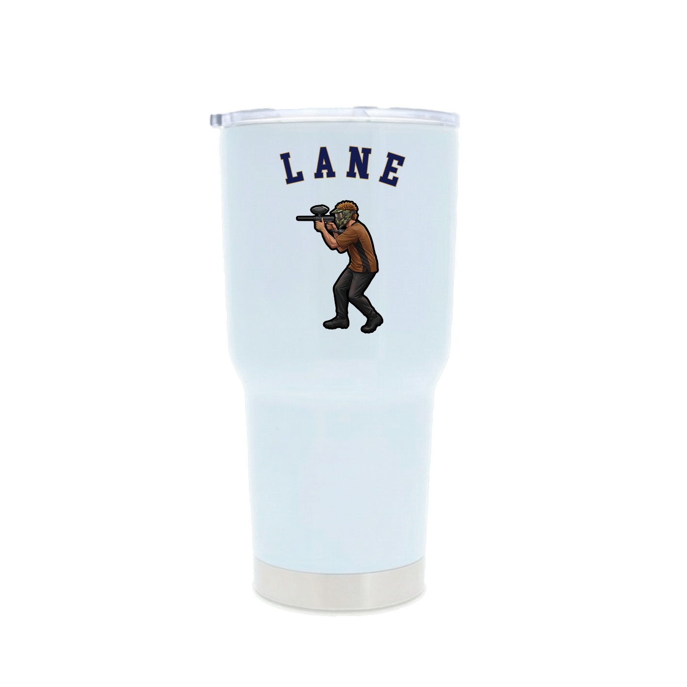 30oz Stainless Steel Tumbler — Shirsey Arch in White