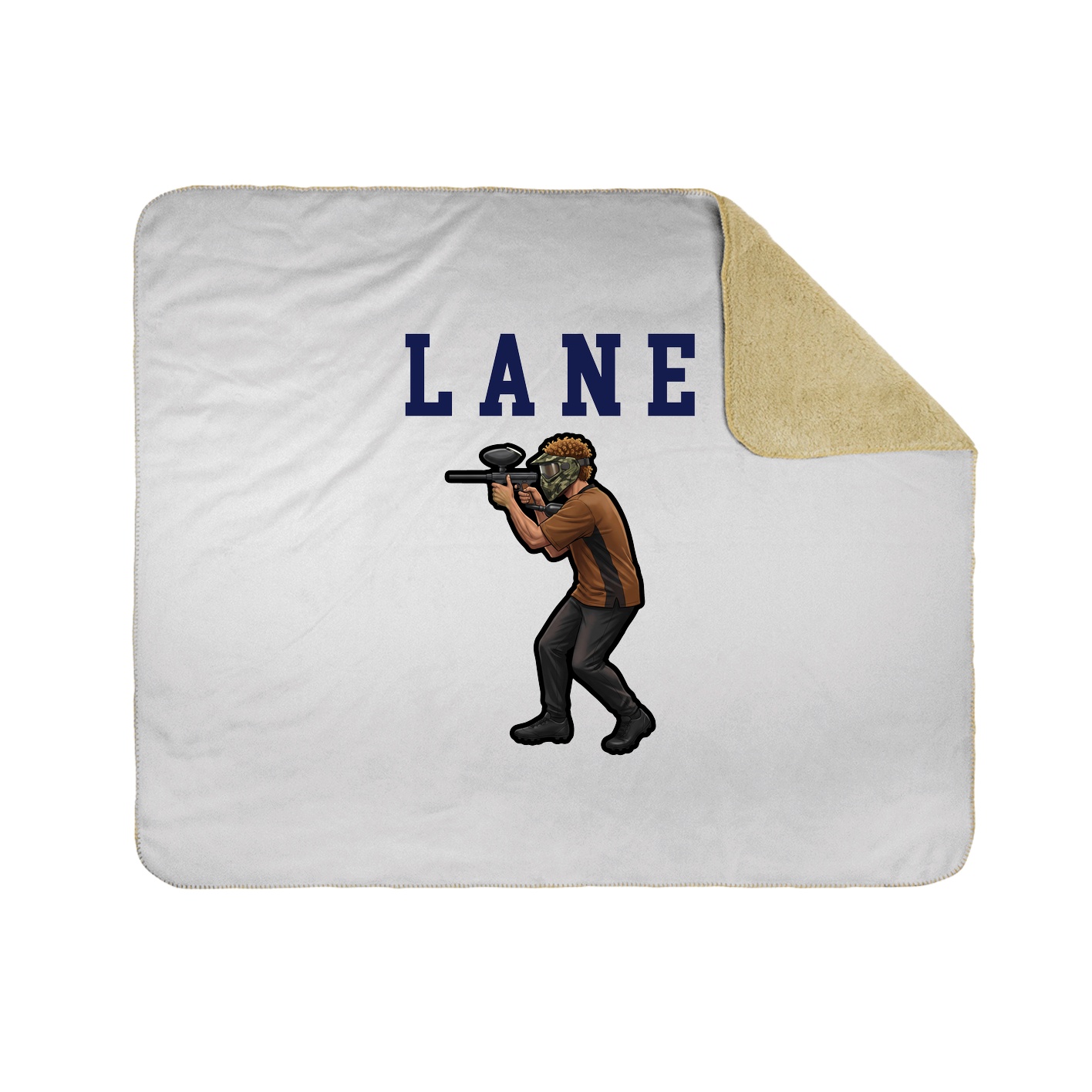 Throw Blanket — Shirsey in White