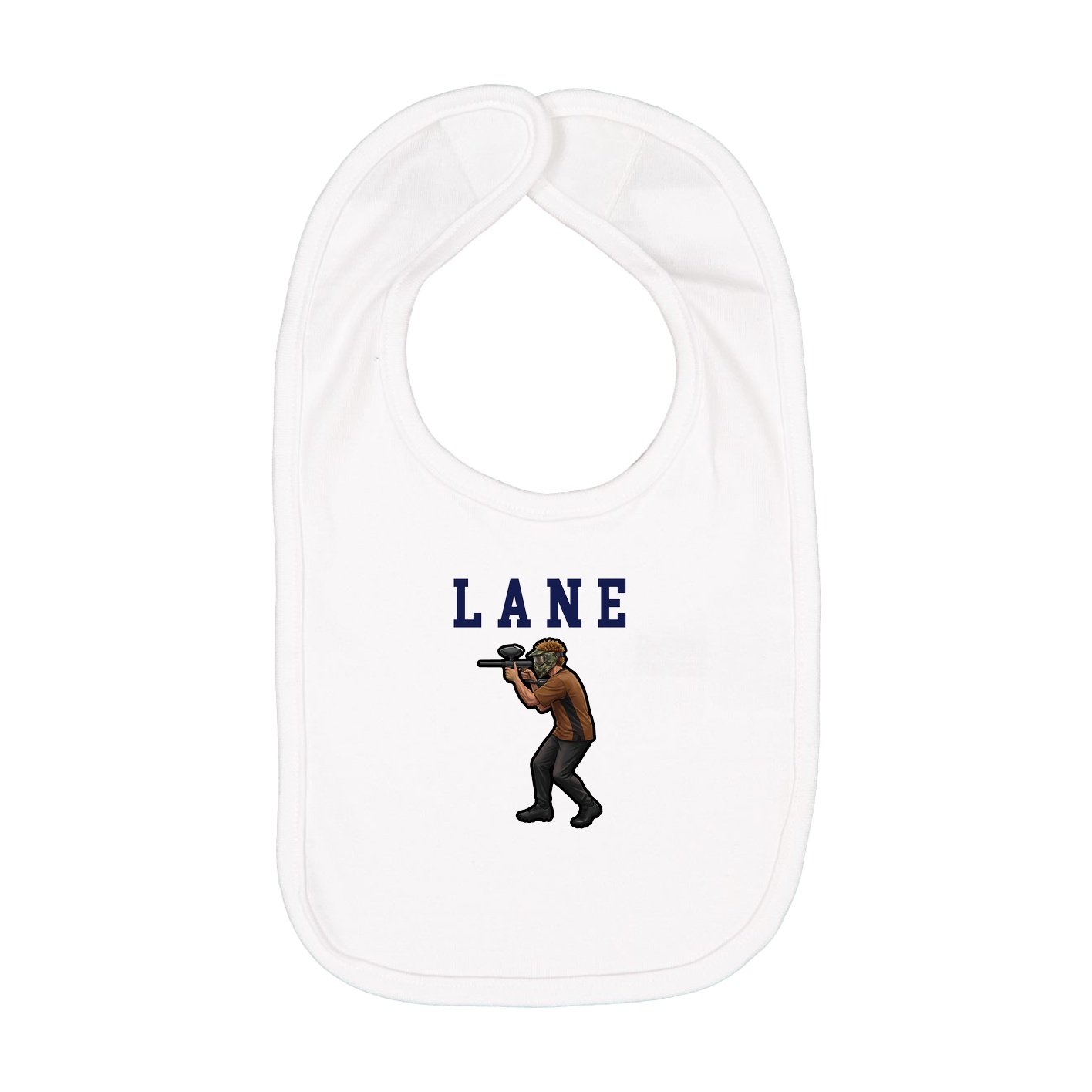 Infant Bib — Shirsey in White