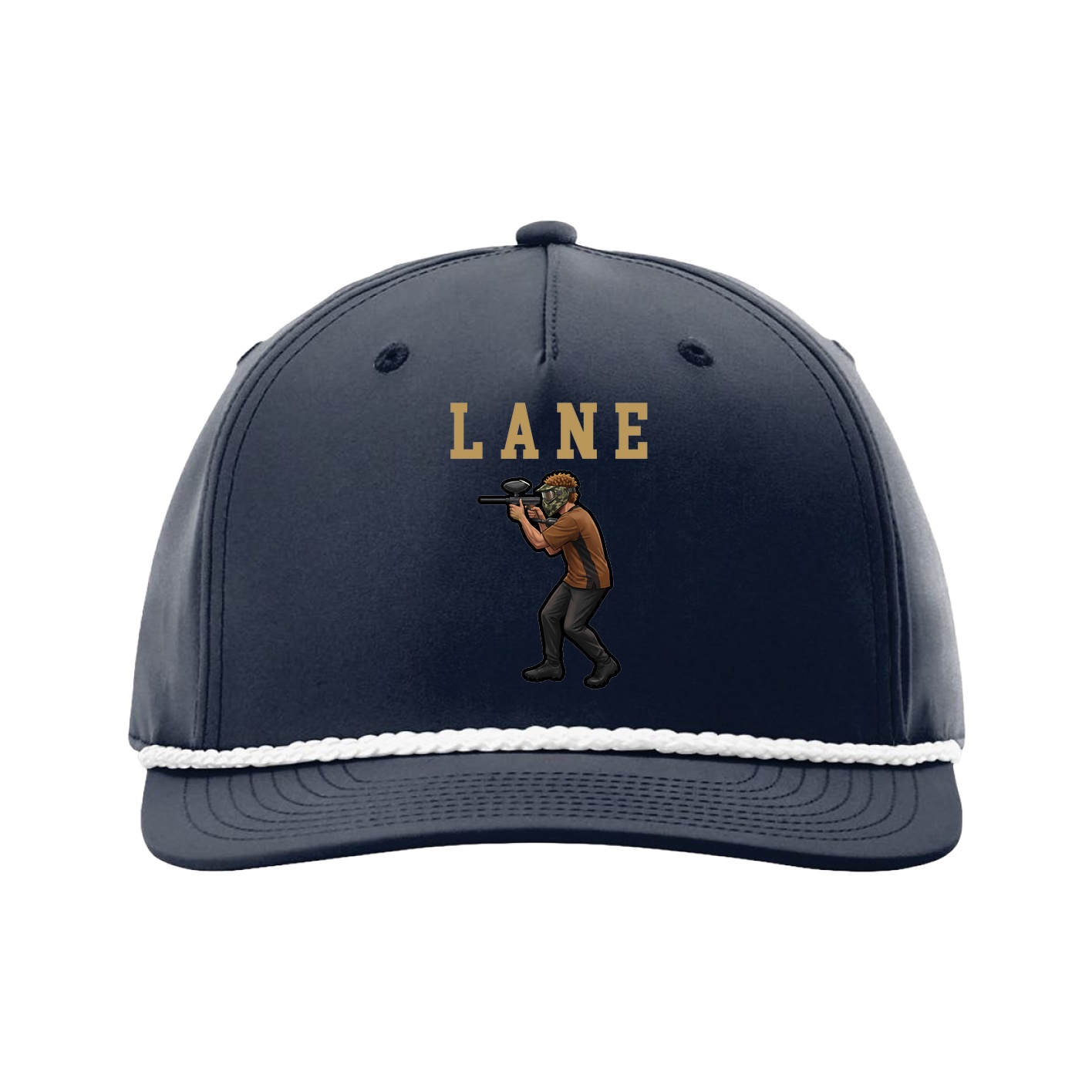 Five-Panel Classic Rope Cap — Shirsey in Navy