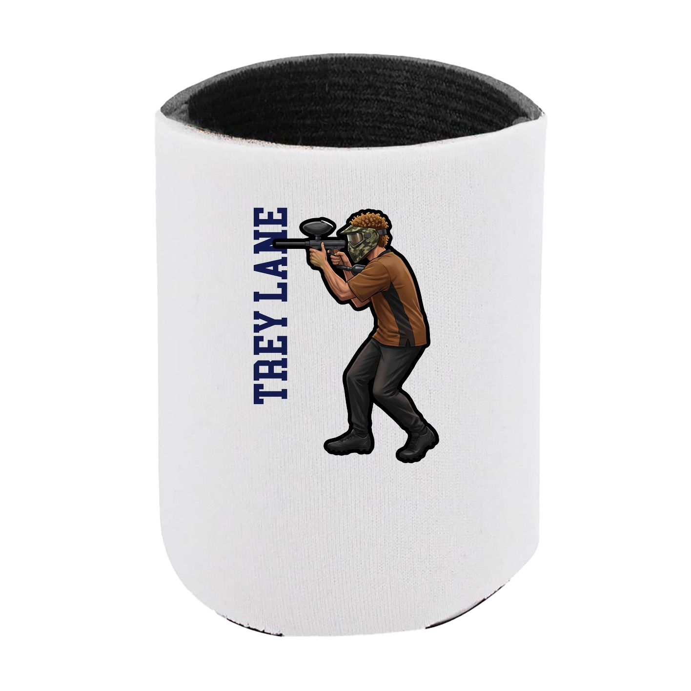 Can Holder — Name Vertical in White