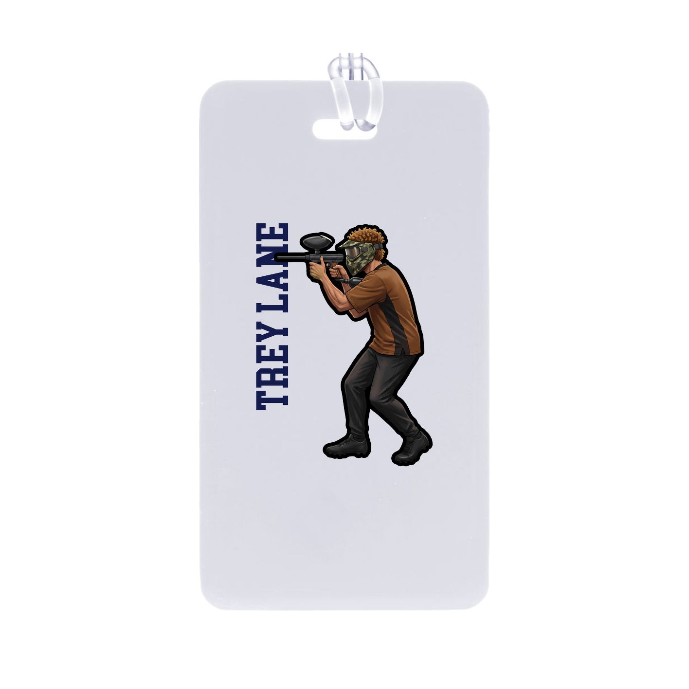 Bag Tag — Name Vertical in Classic