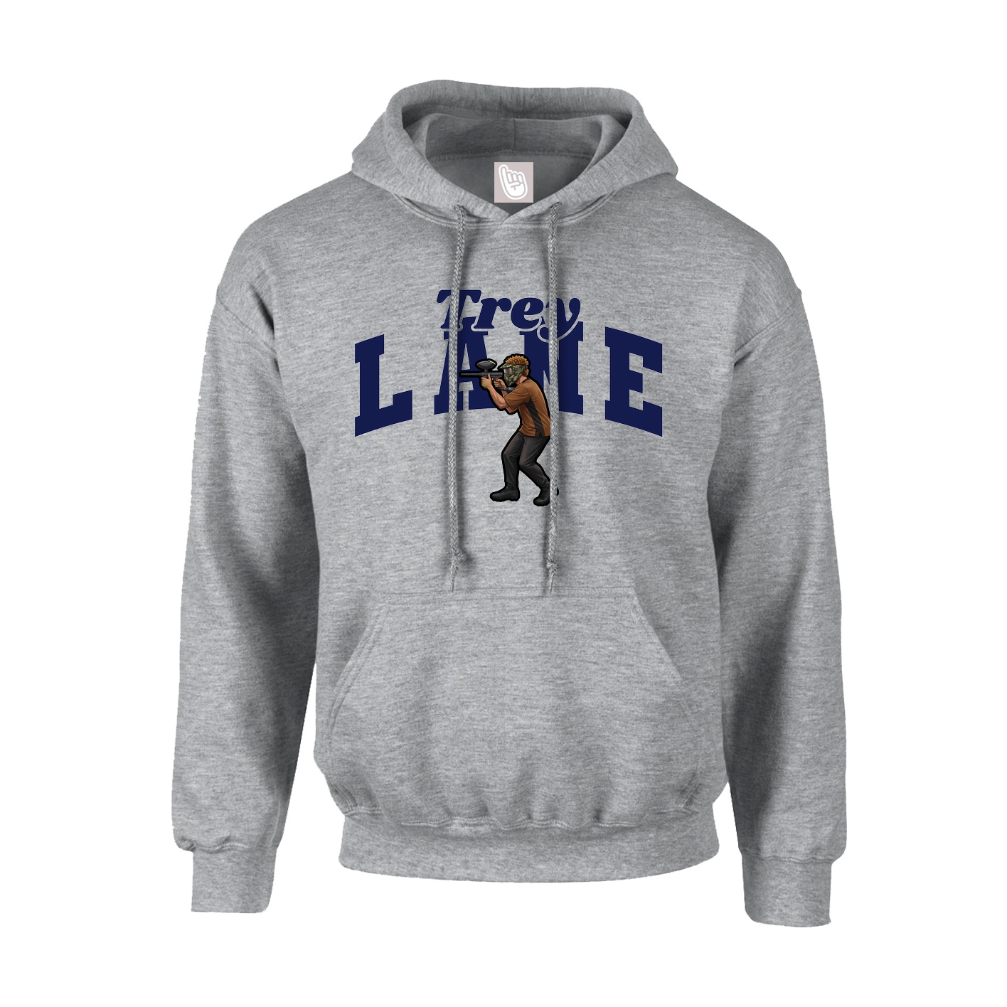 Youth Hoodie — Signature Arch in Grey