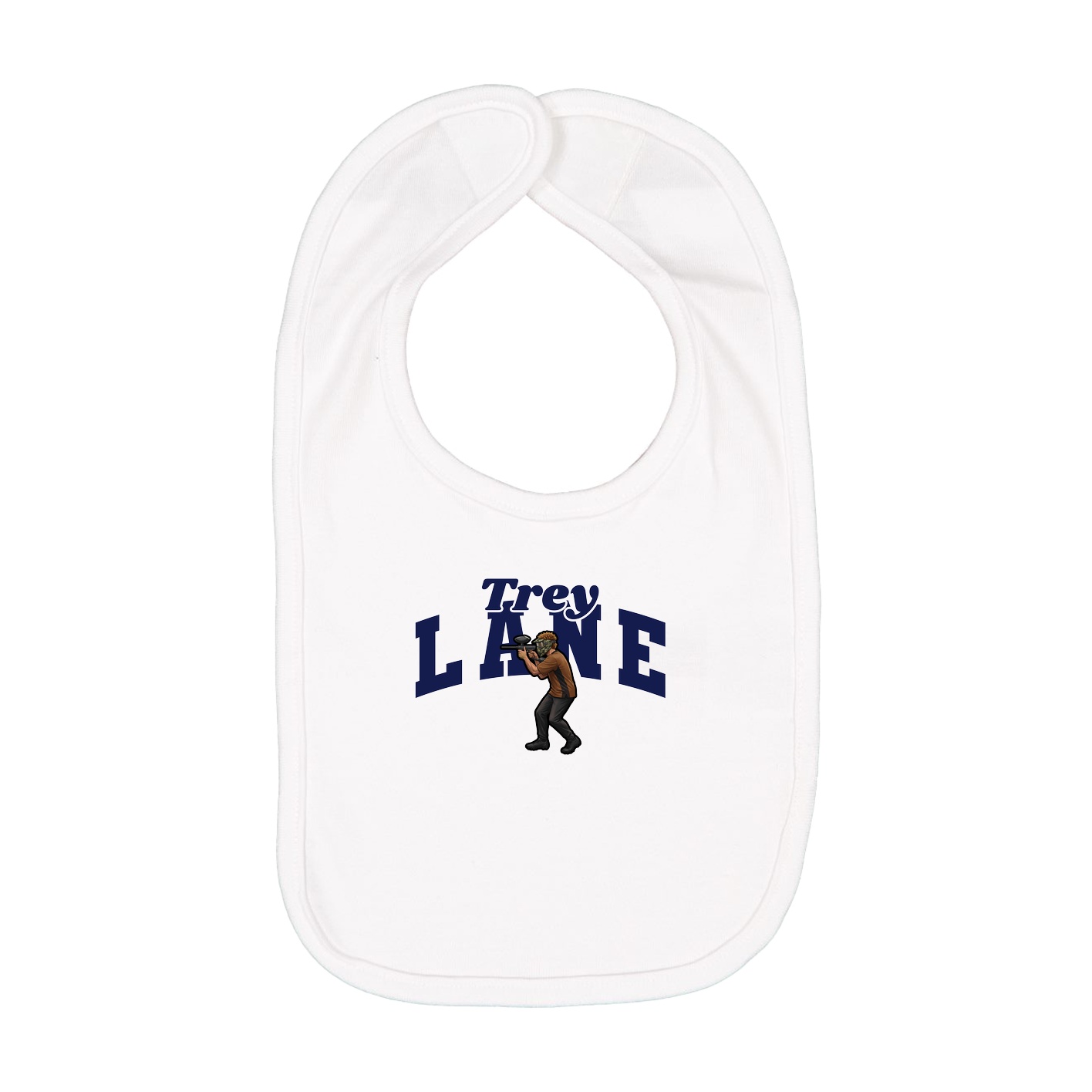 Infant Bib — Signature Arch in White