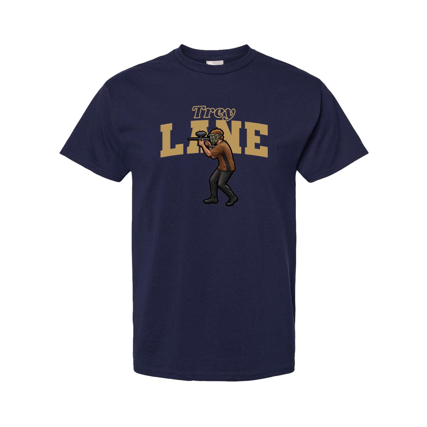 Youth Tee — Name Arch in Navy