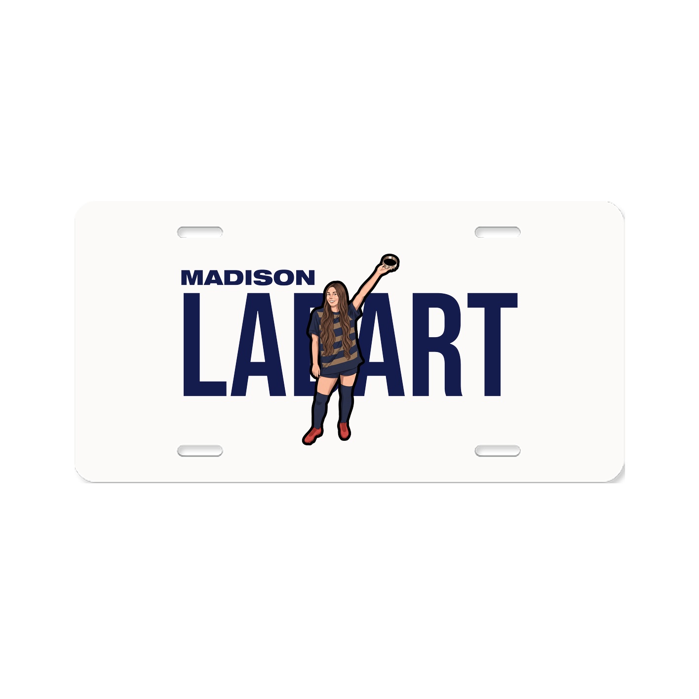 License Plate — Player Name in Classic