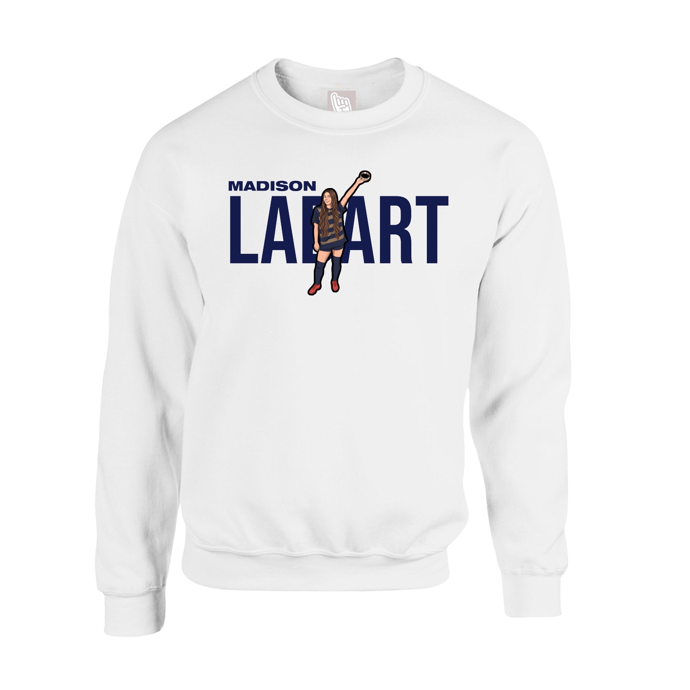Fleece Crew — Player Name in White