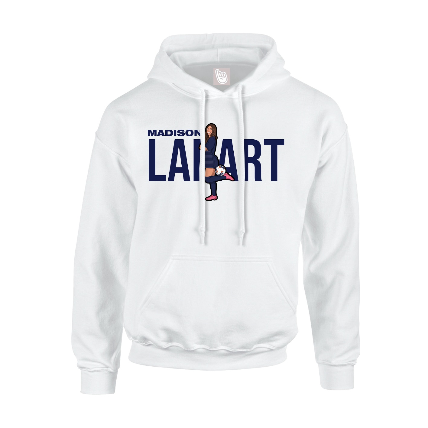 Hoodie — Player Name in White