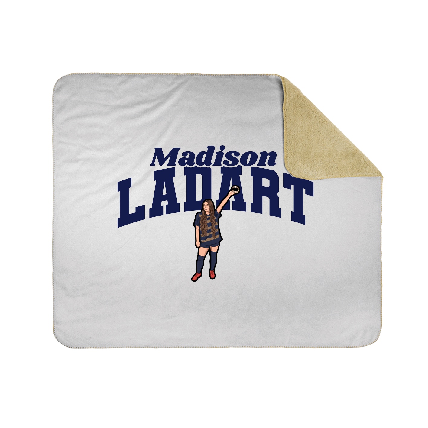 Throw Blanket — Signature Arch in White