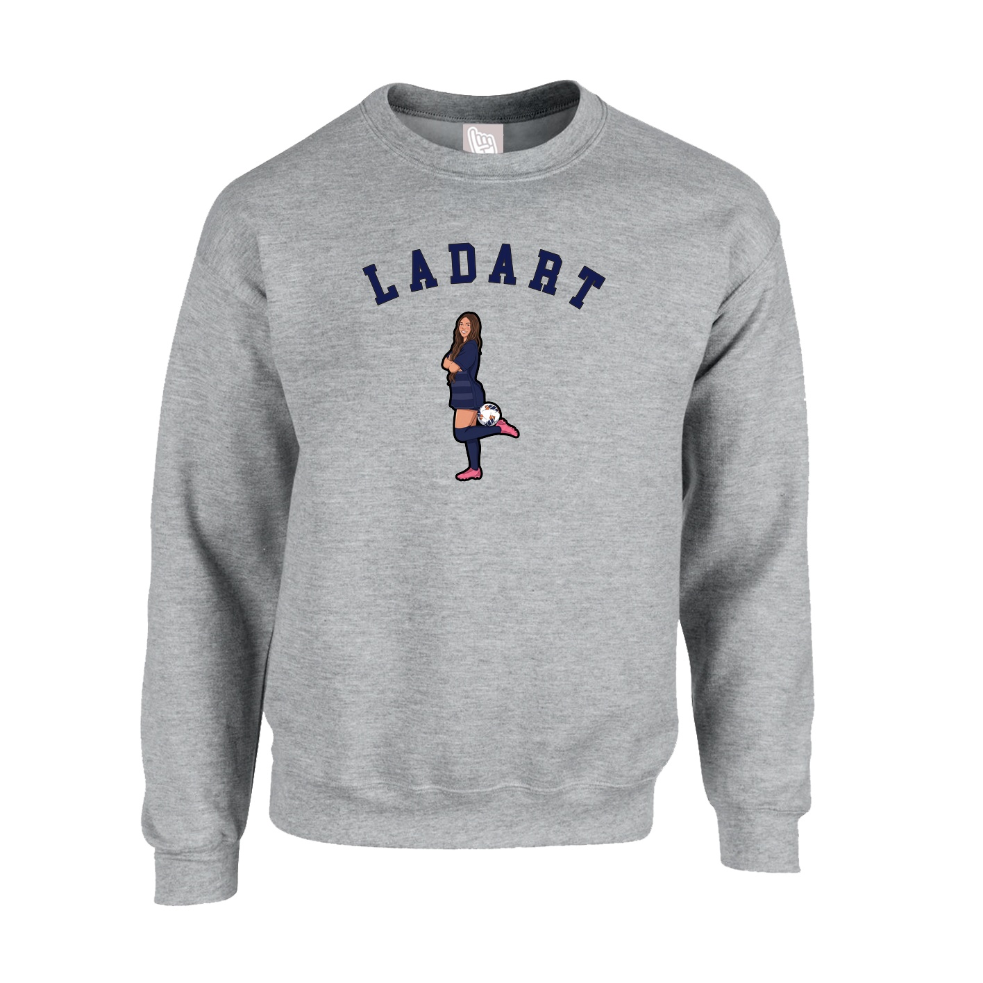 Fleece Crew — Shirsey Arch in Grey