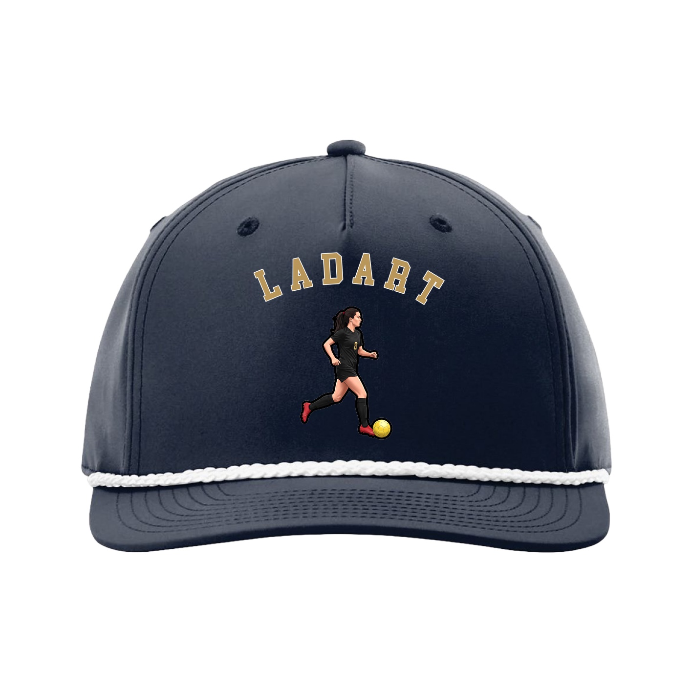 Five-Panel Classic Rope Cap — Shirsey Arch in Navy