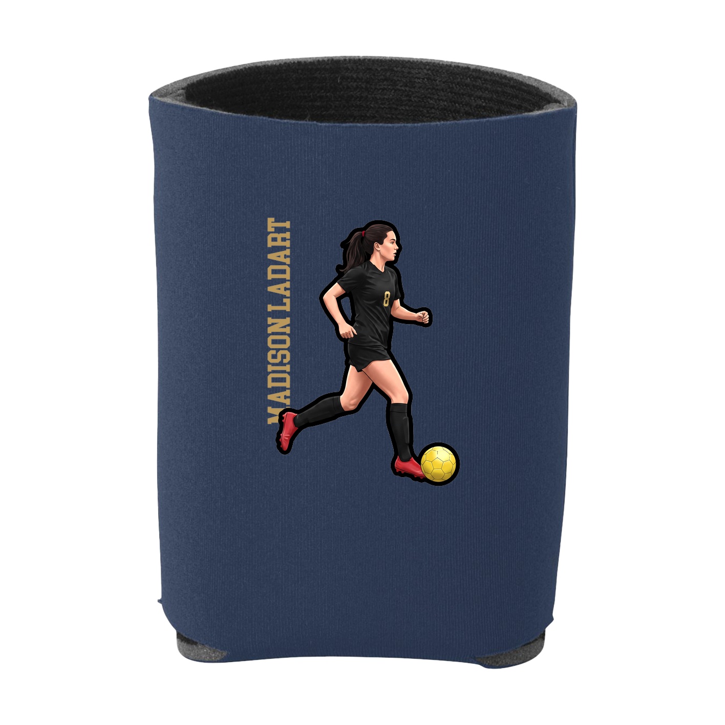 Can Holder — Name Vertical in Navy