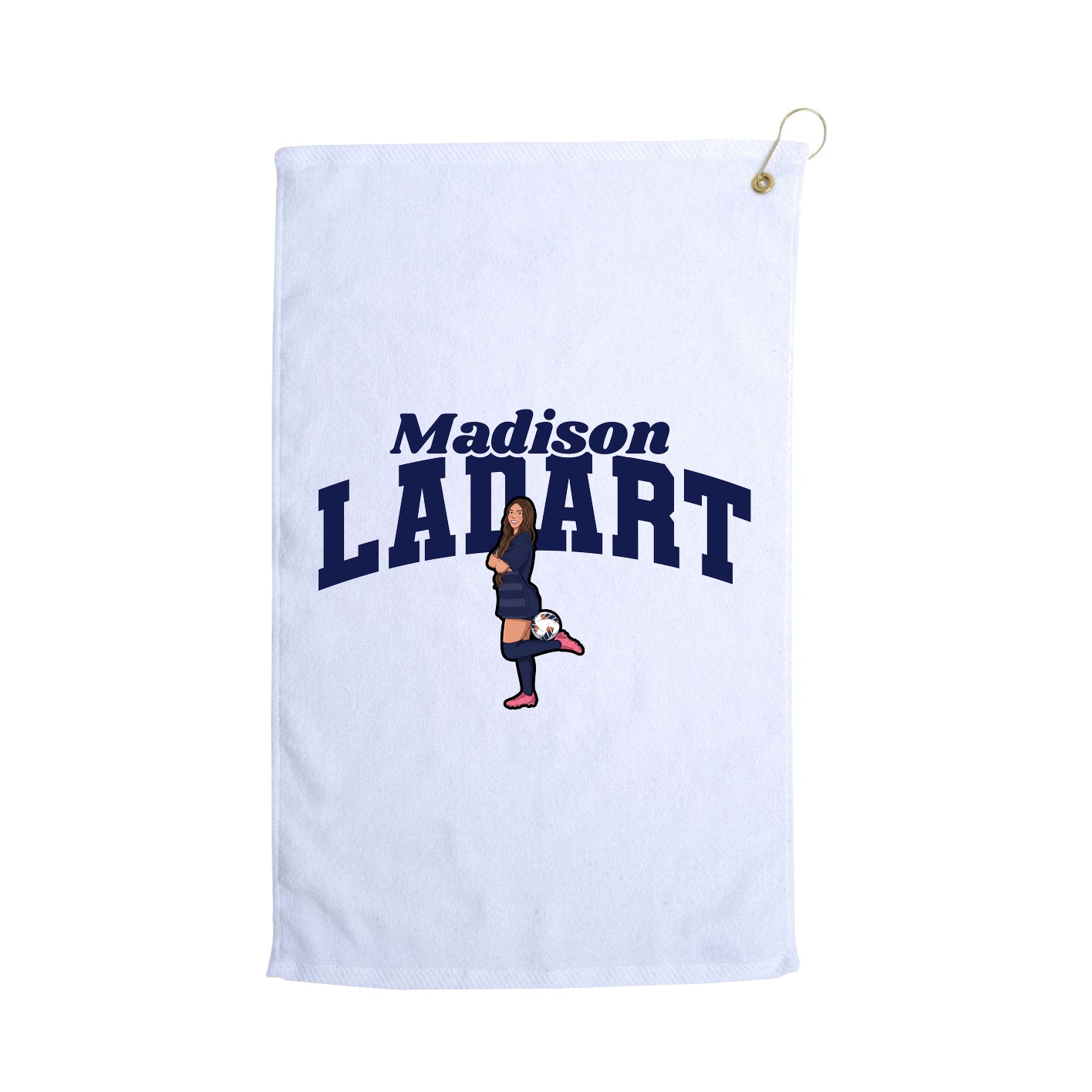 Golf Towel — Signature Arch in White