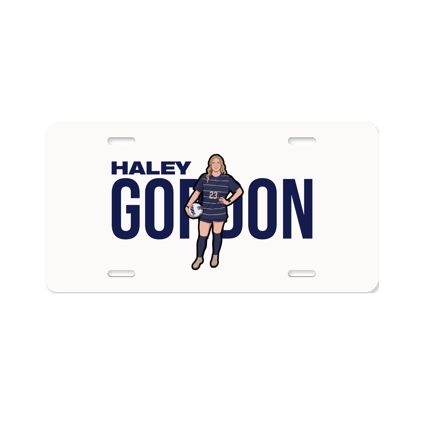 License Plate — Player Name in Classic