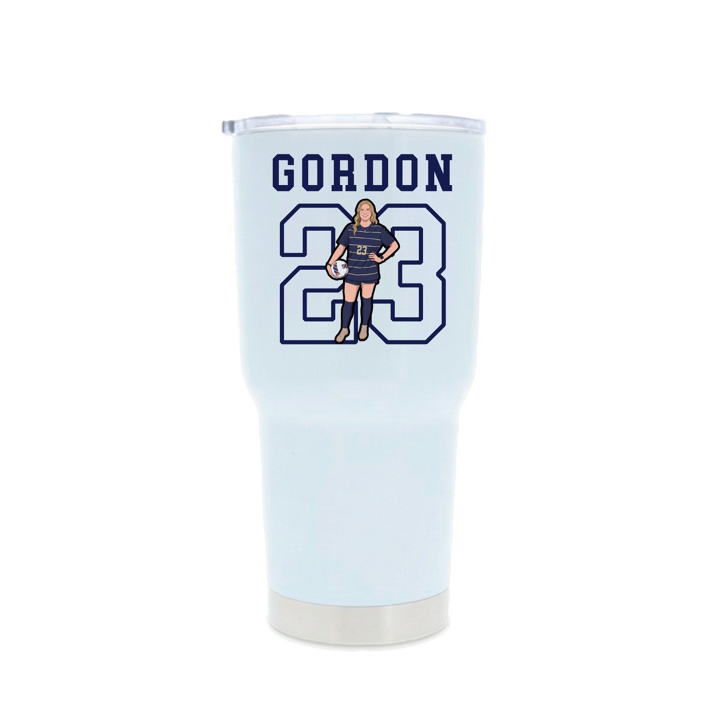 30oz Stainless Steel Tumbler — Shirsey in White