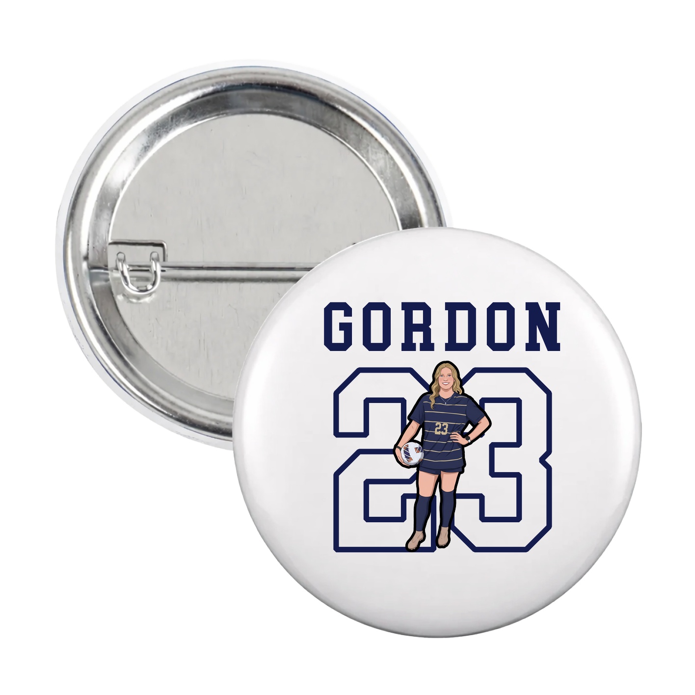 Game Day Button — Shirsey in White
