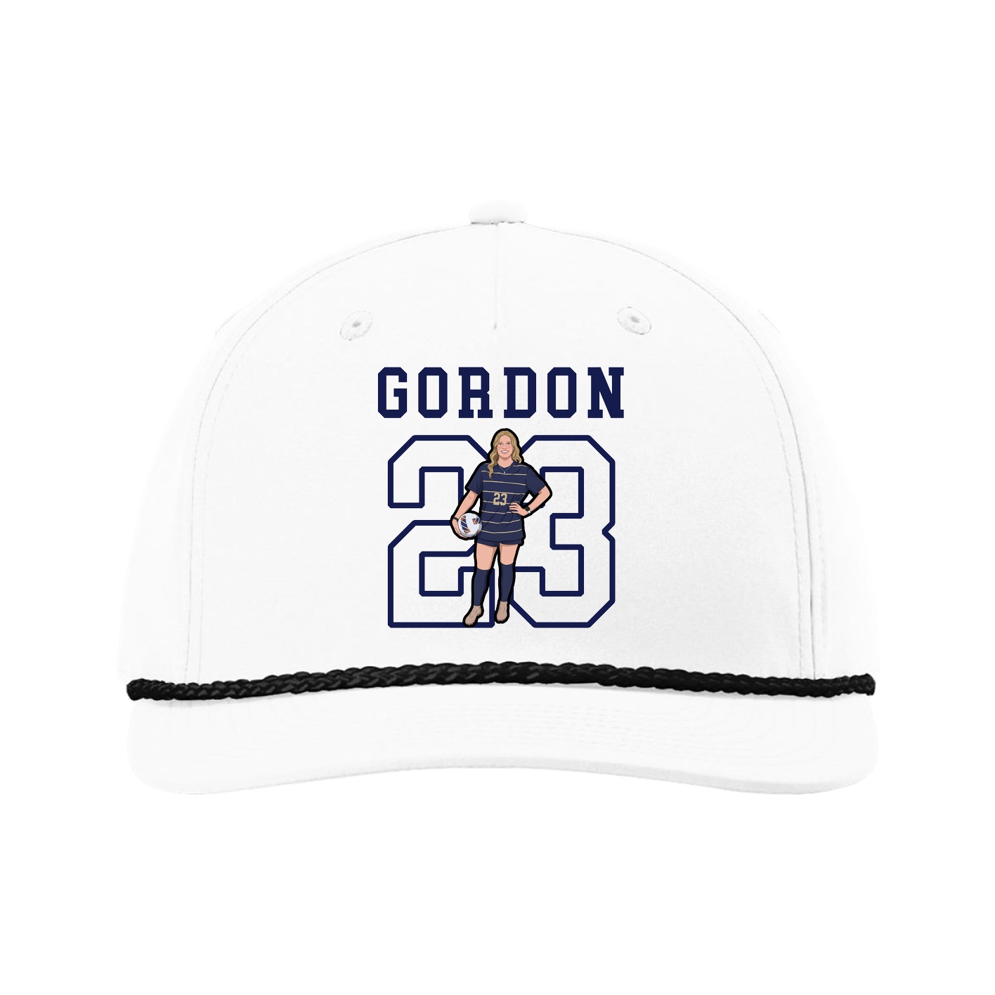 Five-Panel Classic Rope Cap — Shirsey in White