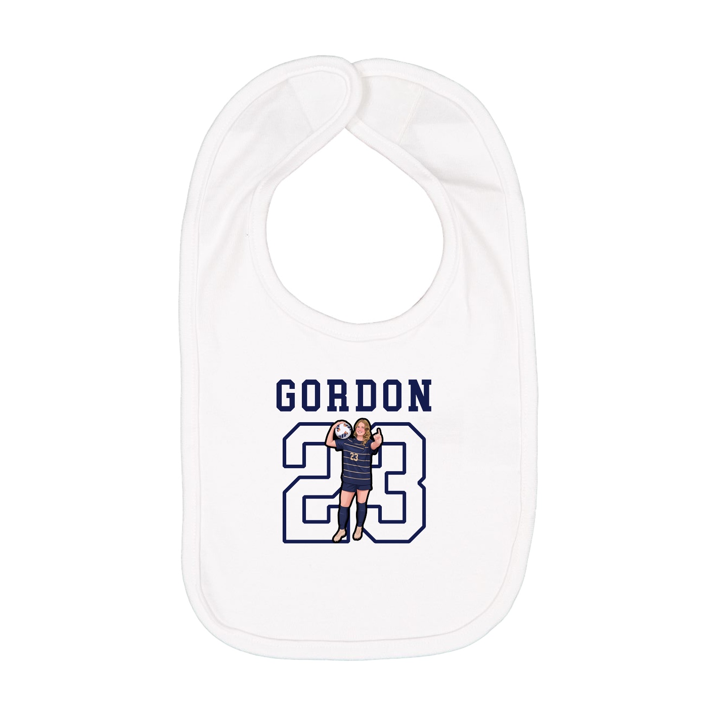 Infant Bib — Shirsey in White