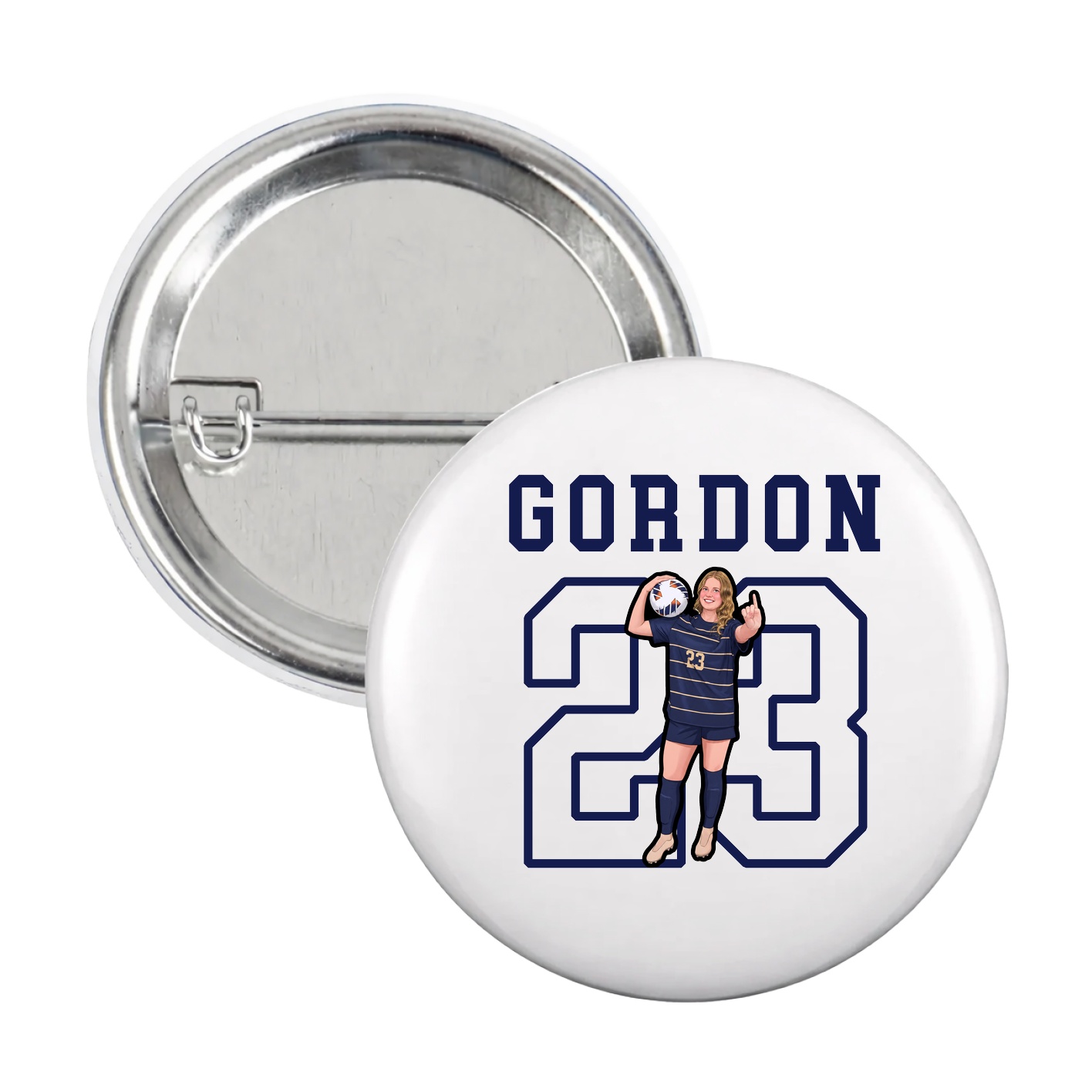 Game Day Button — Shirsey in White