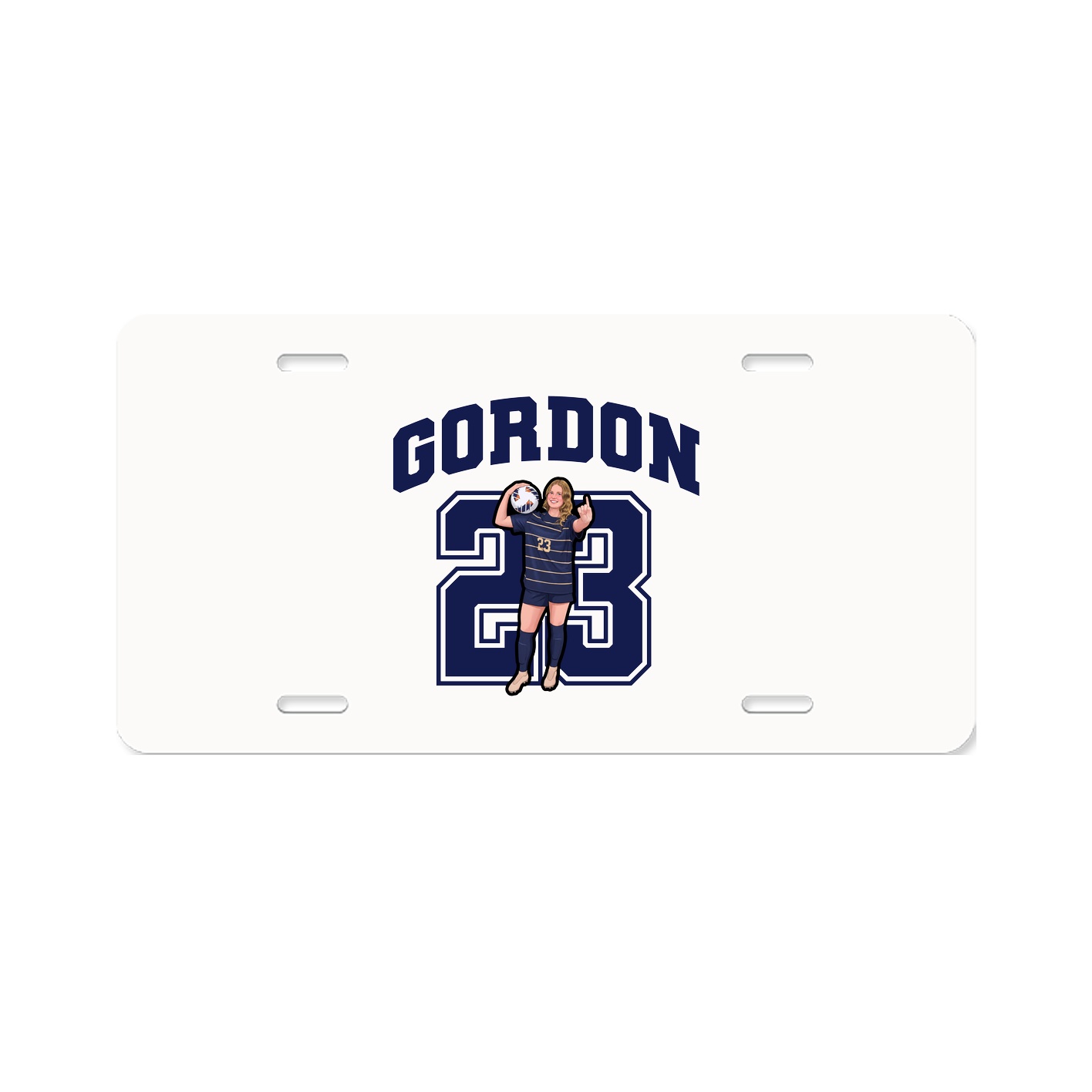 License Plate — Number in Classic