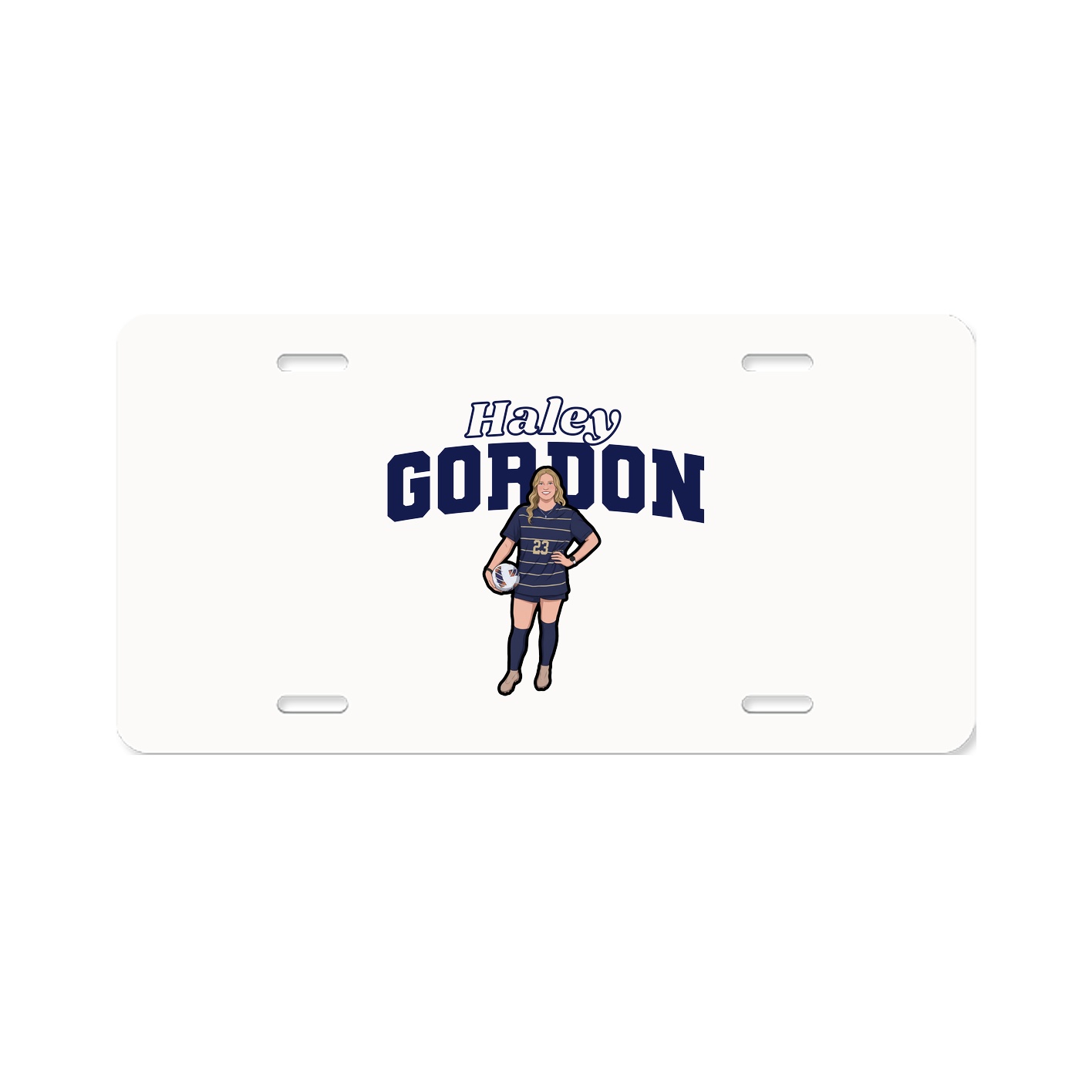 License Plate — Name Arch in Classic